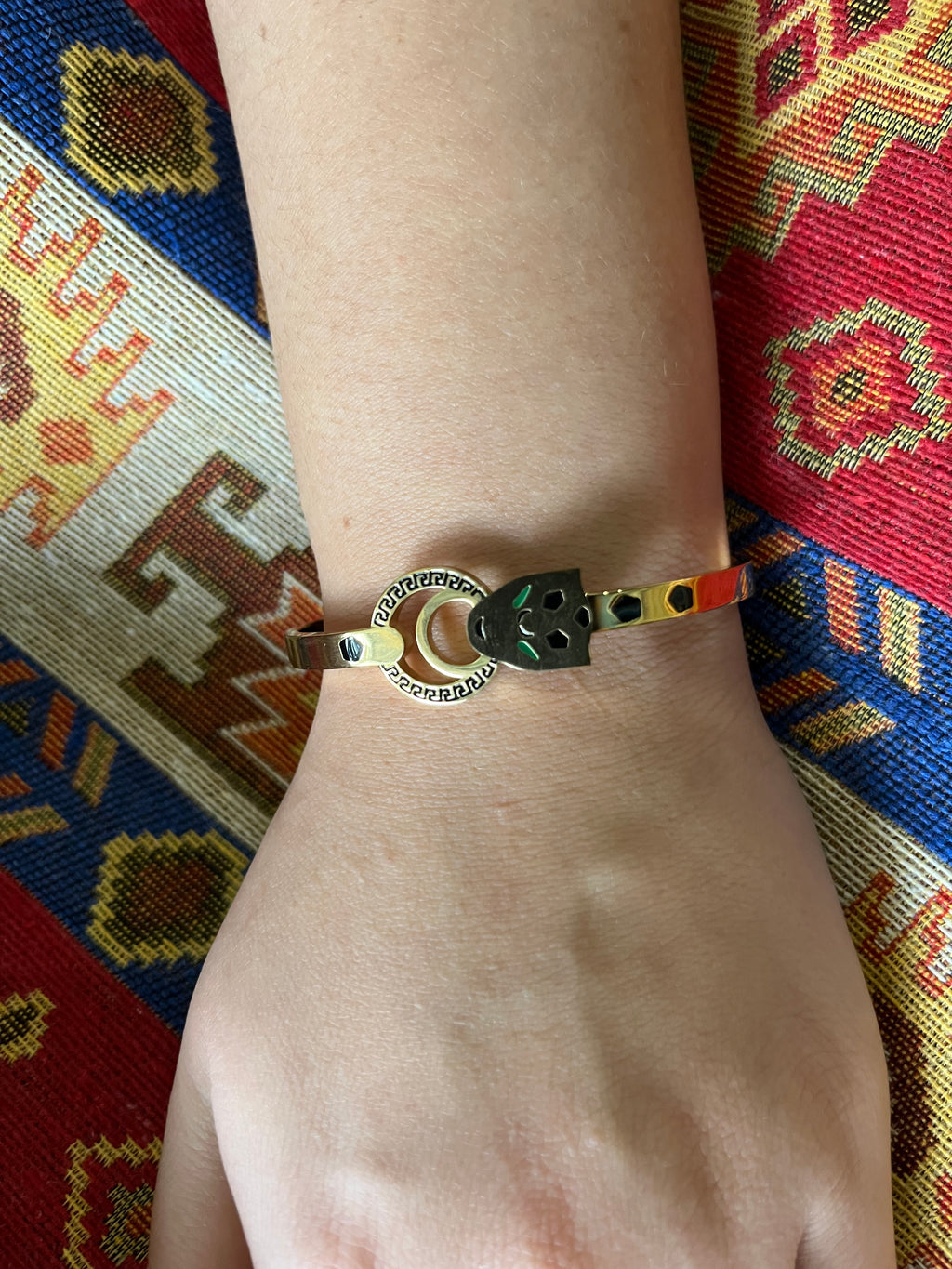 Stainless Steel Snake Bangle Bracelet - SCBR1N6 - BUJIX