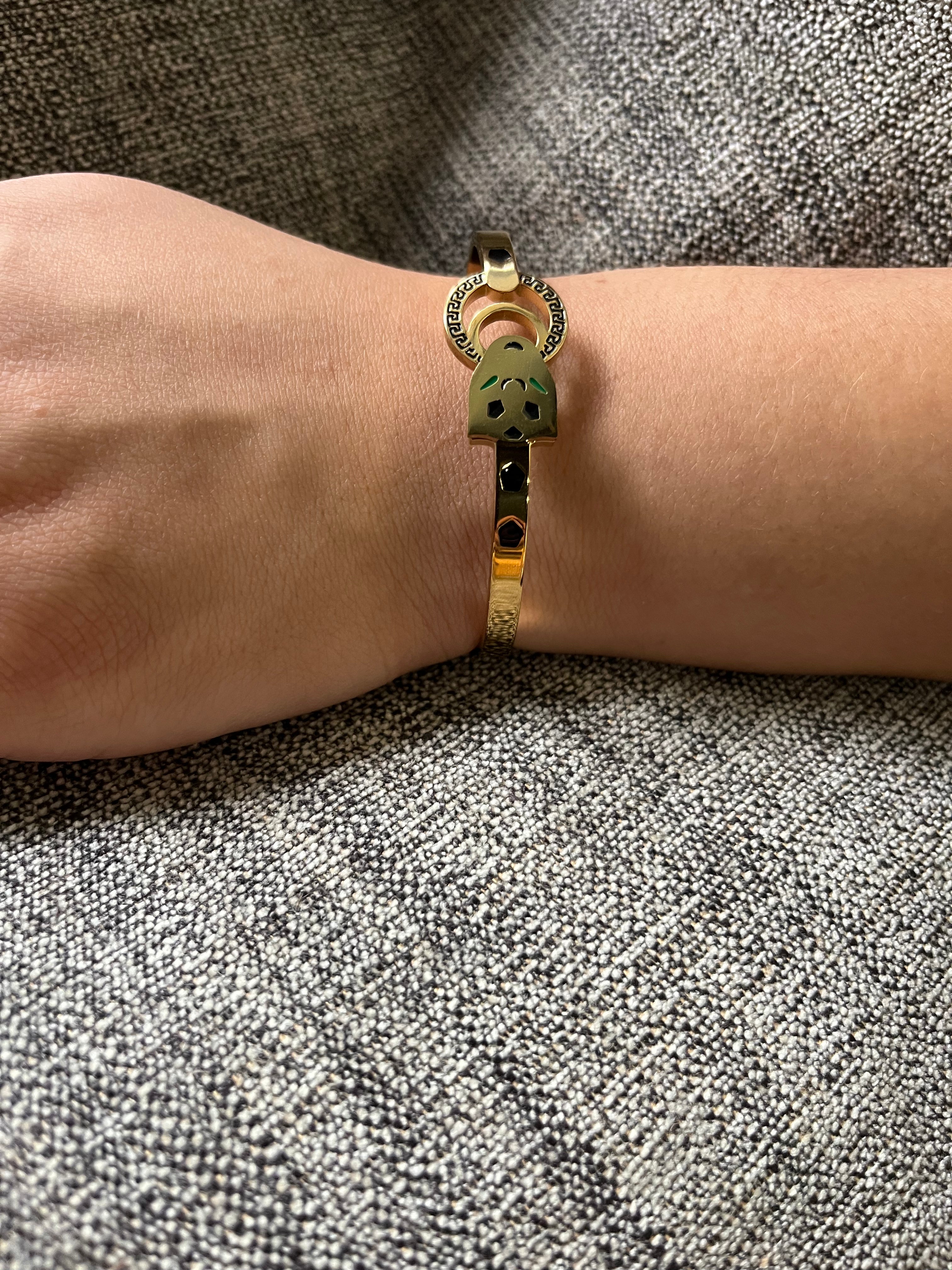 Stainless Steel Snake Bangle Bracelet - SCBR1N6 - BUJIX