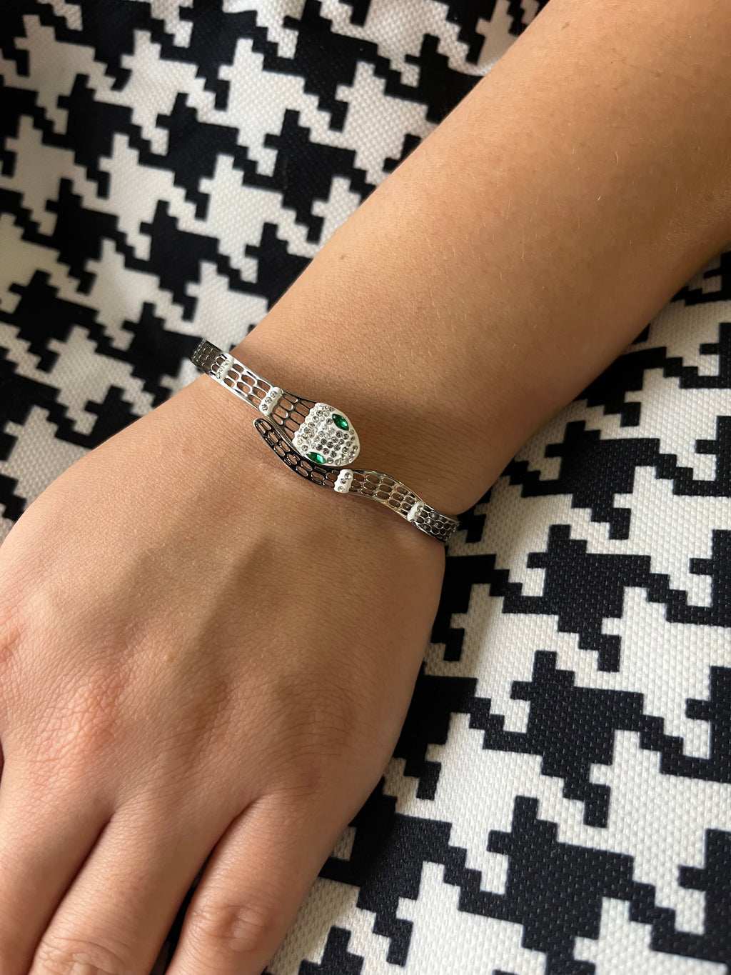 Stainless Steel Snake Bracelet - SCBR1N2 - BUJIX