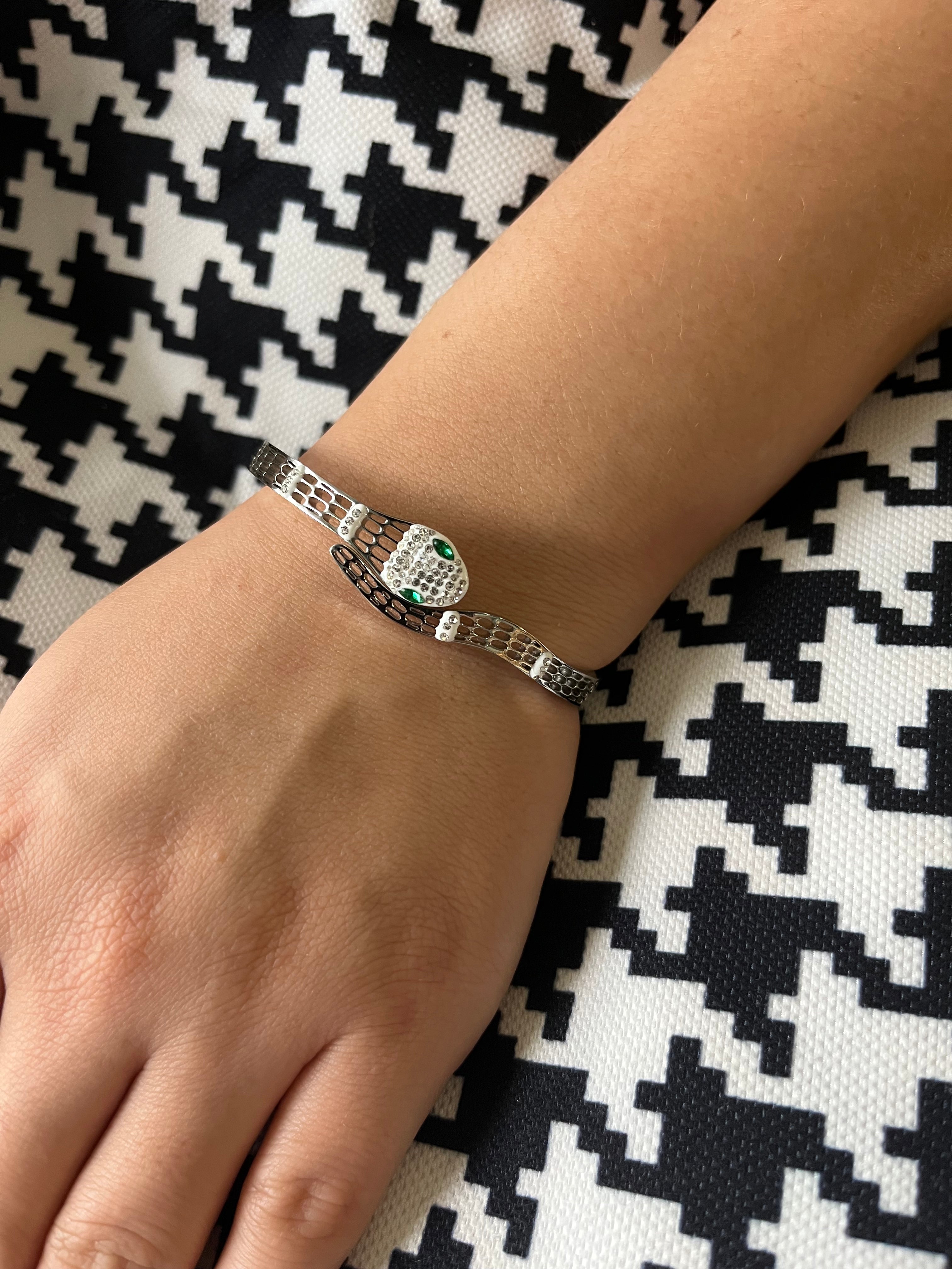 Stainless Steel Snake Bracelet - SCBR1N2 - BUJIX