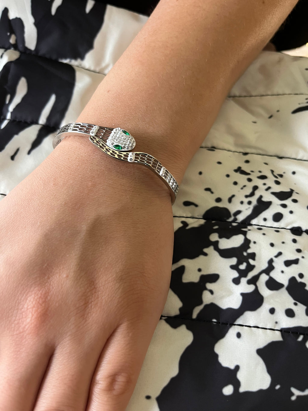 Stainless Steel Snake Bracelet - SCBR1N2 - BUJIX