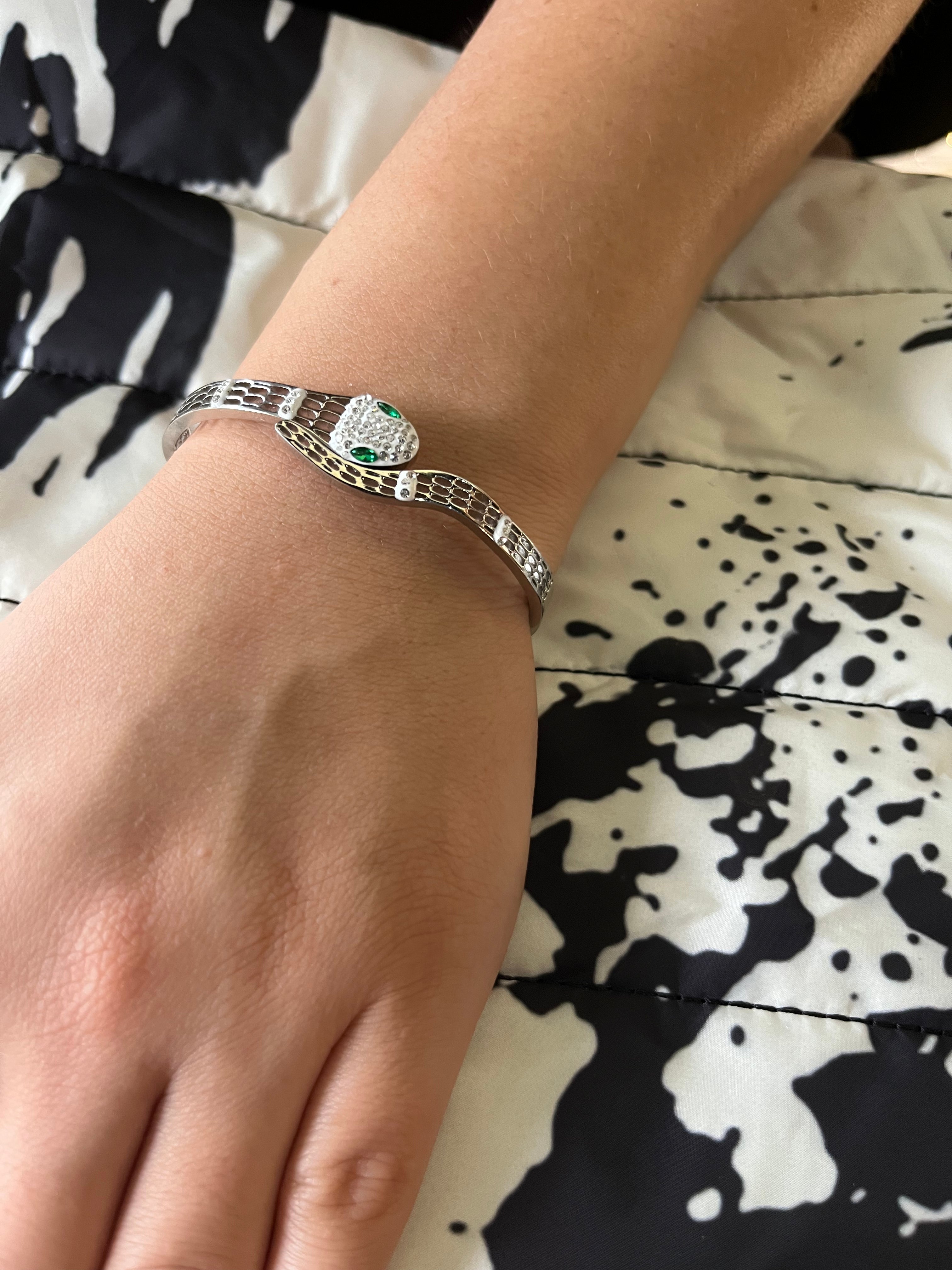 Stainless Steel Snake Bracelet - SCBR1N2 - BUJIX