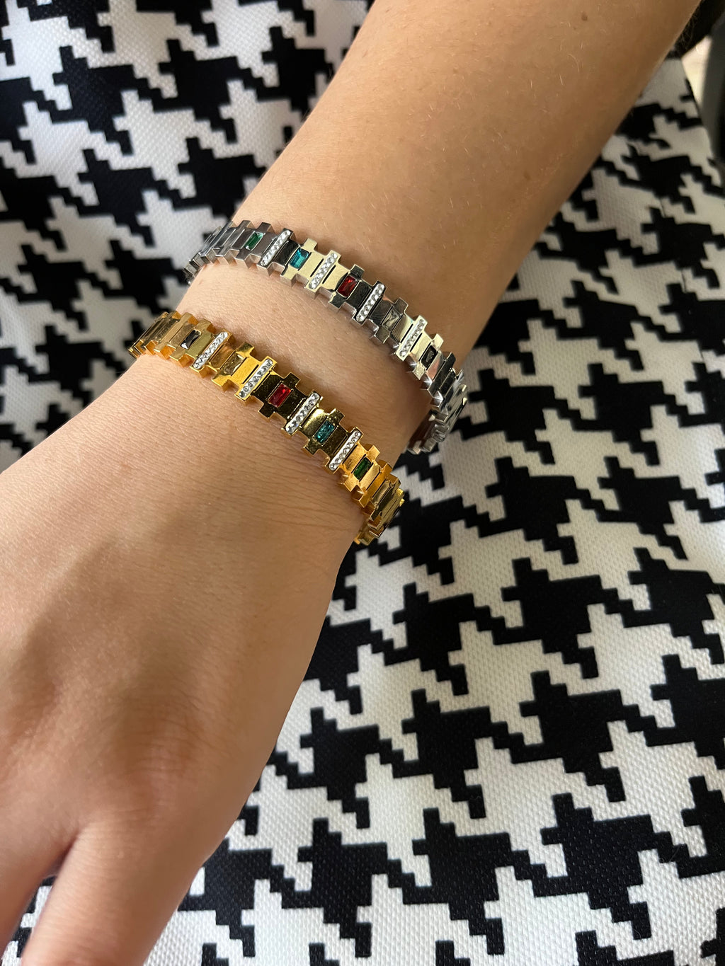 Stainless Steel Colorful Bangle Bracelet - SCBR1N10 - BUJIX