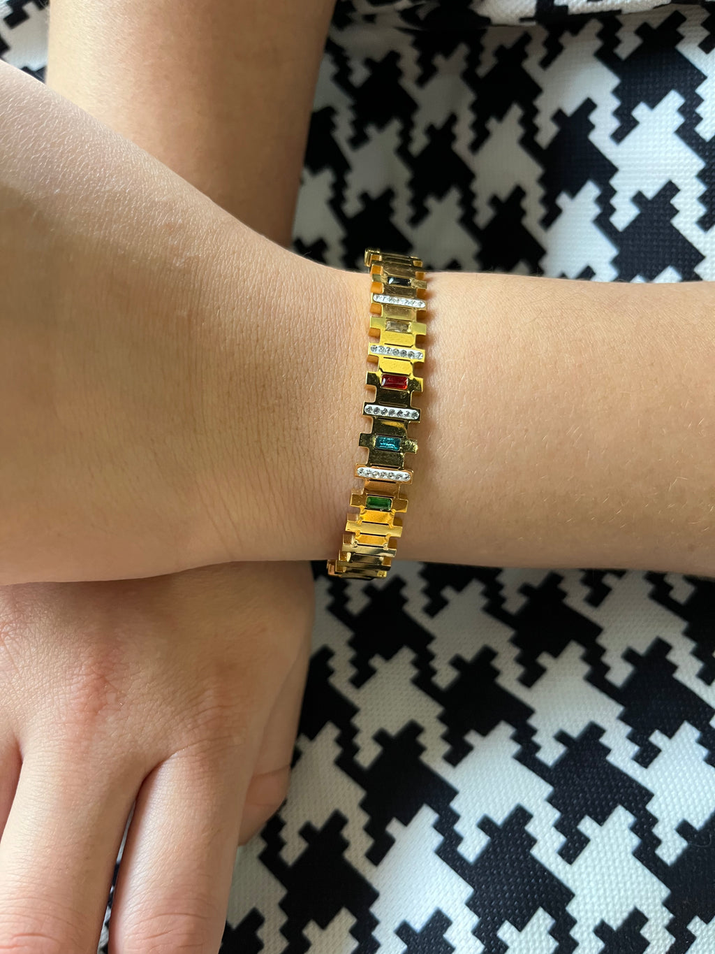 Stainless Steel Colorful Bangle Bracelet - SCBR1N10 - BUJIX