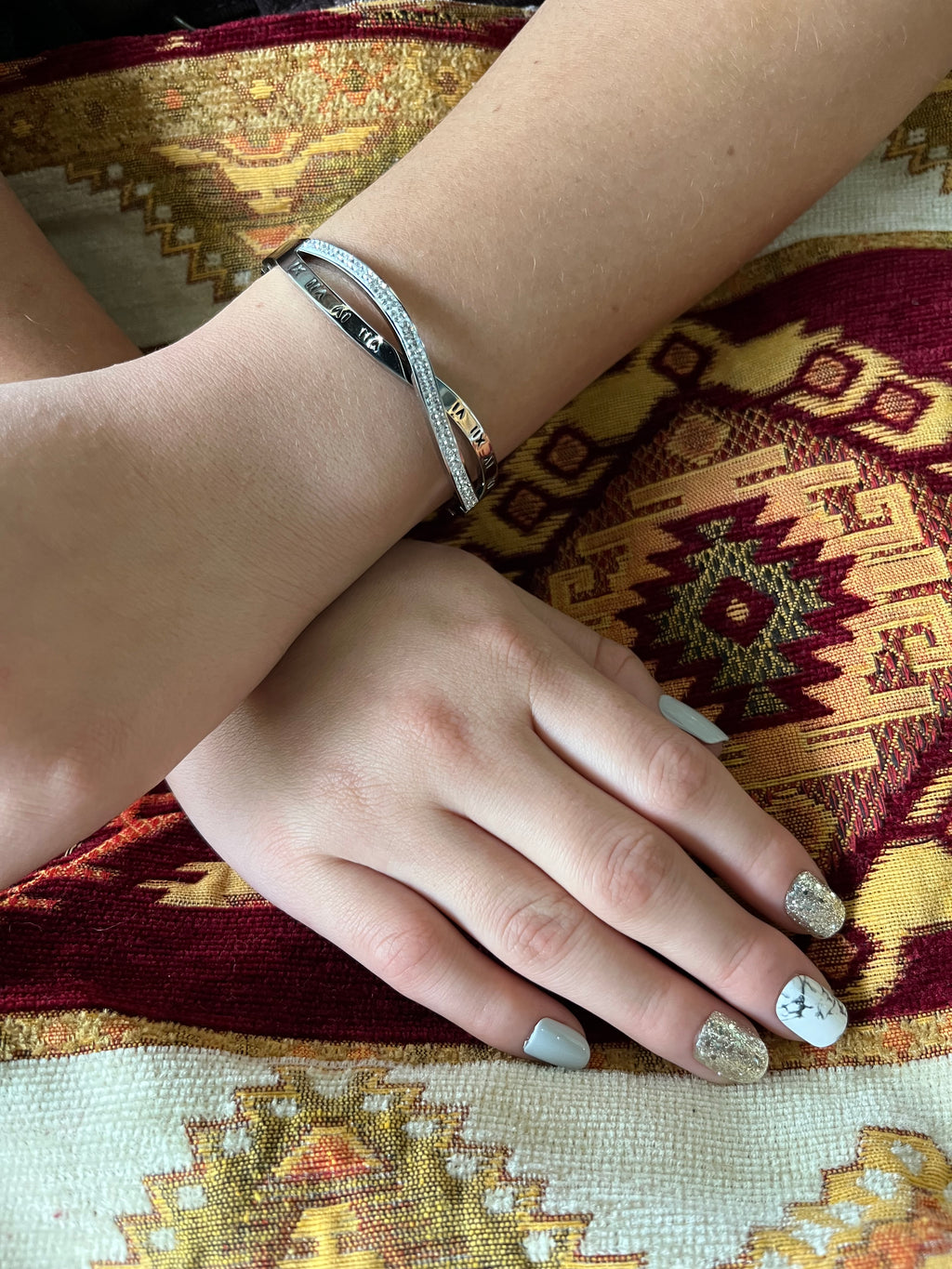 Stainless Steel Infinity Bracelet - SCBR2N2 - BUJIX