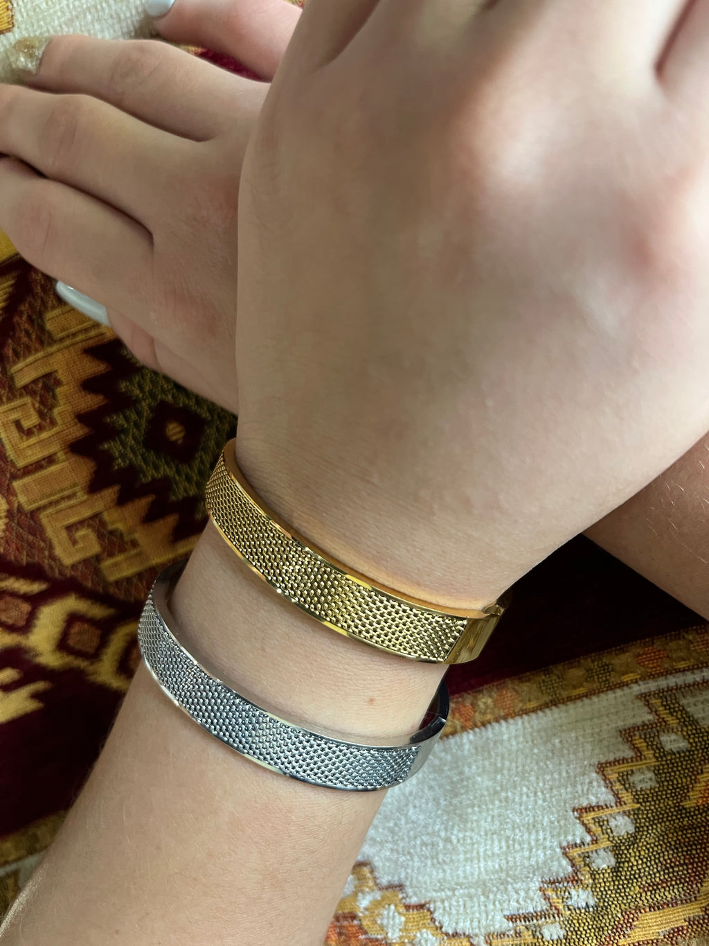 Stainless Steel Mesh Bracelet - SCBR2N3 - BUJIX