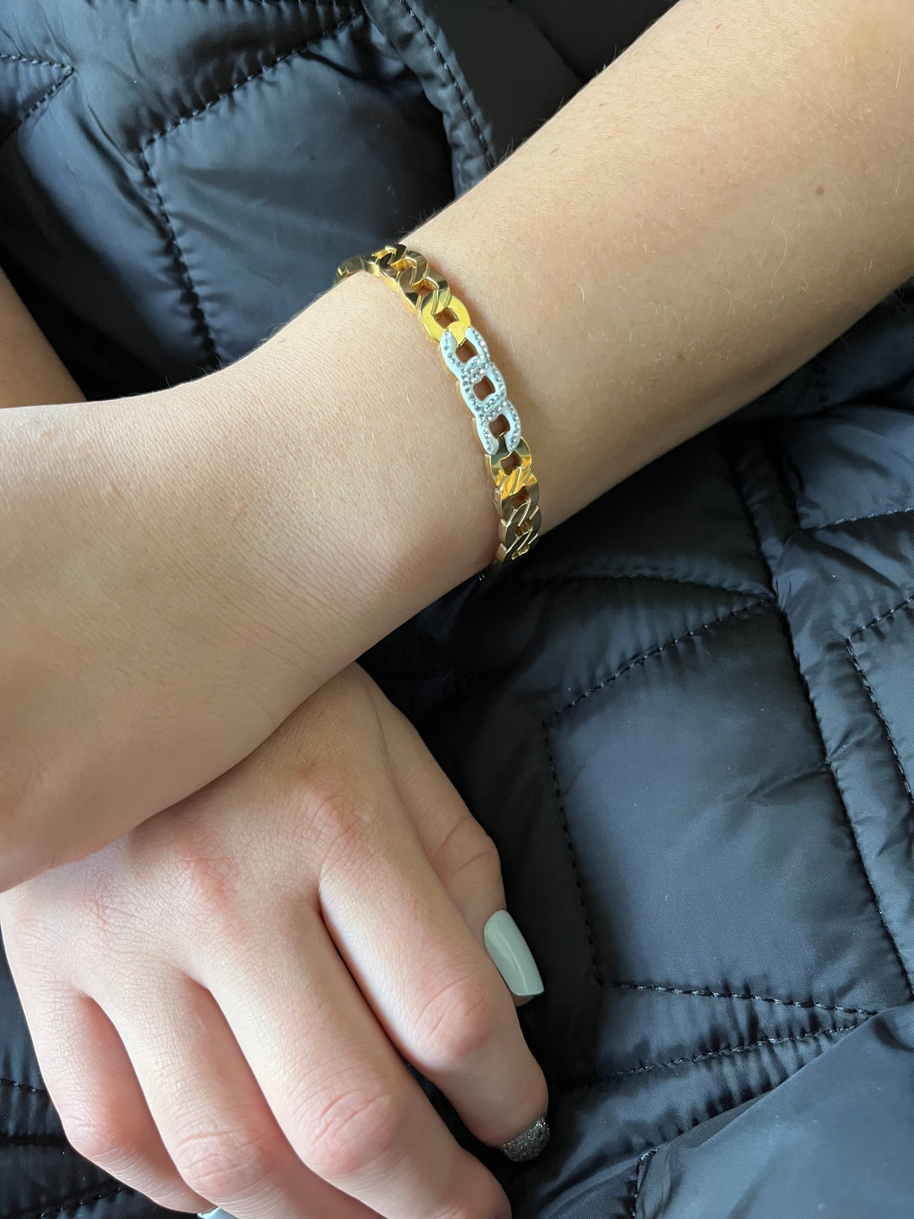 Stainless Steel Cuban Bracelet - SCBR2N4 - BUJIX