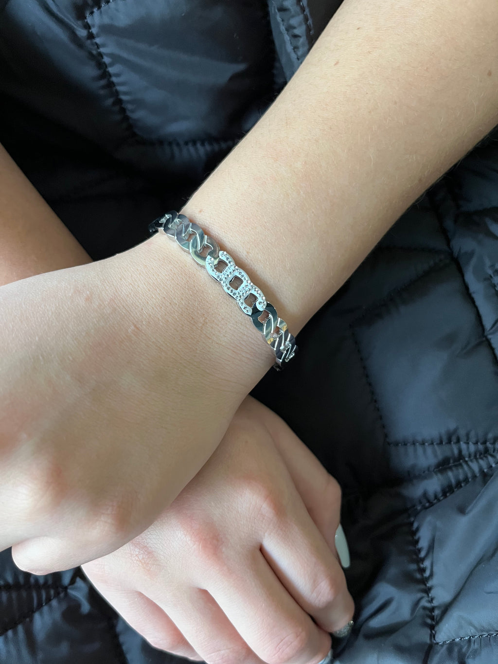 Stainless Steel Cuban Bracelet - SCBR2N4 - BUJIX