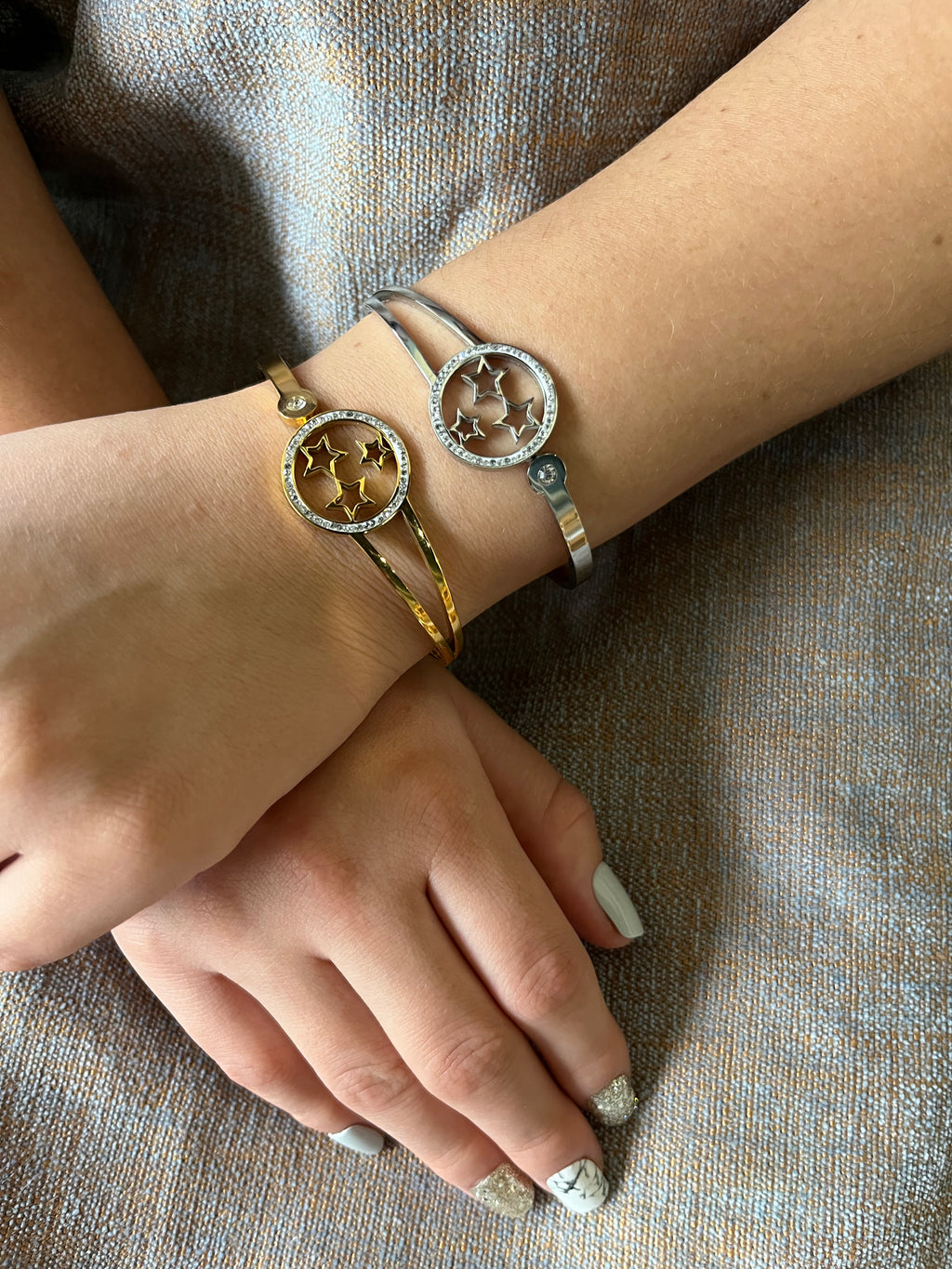 Stainless Steel Star Bracelet - SCBR2N5 - BUJIX