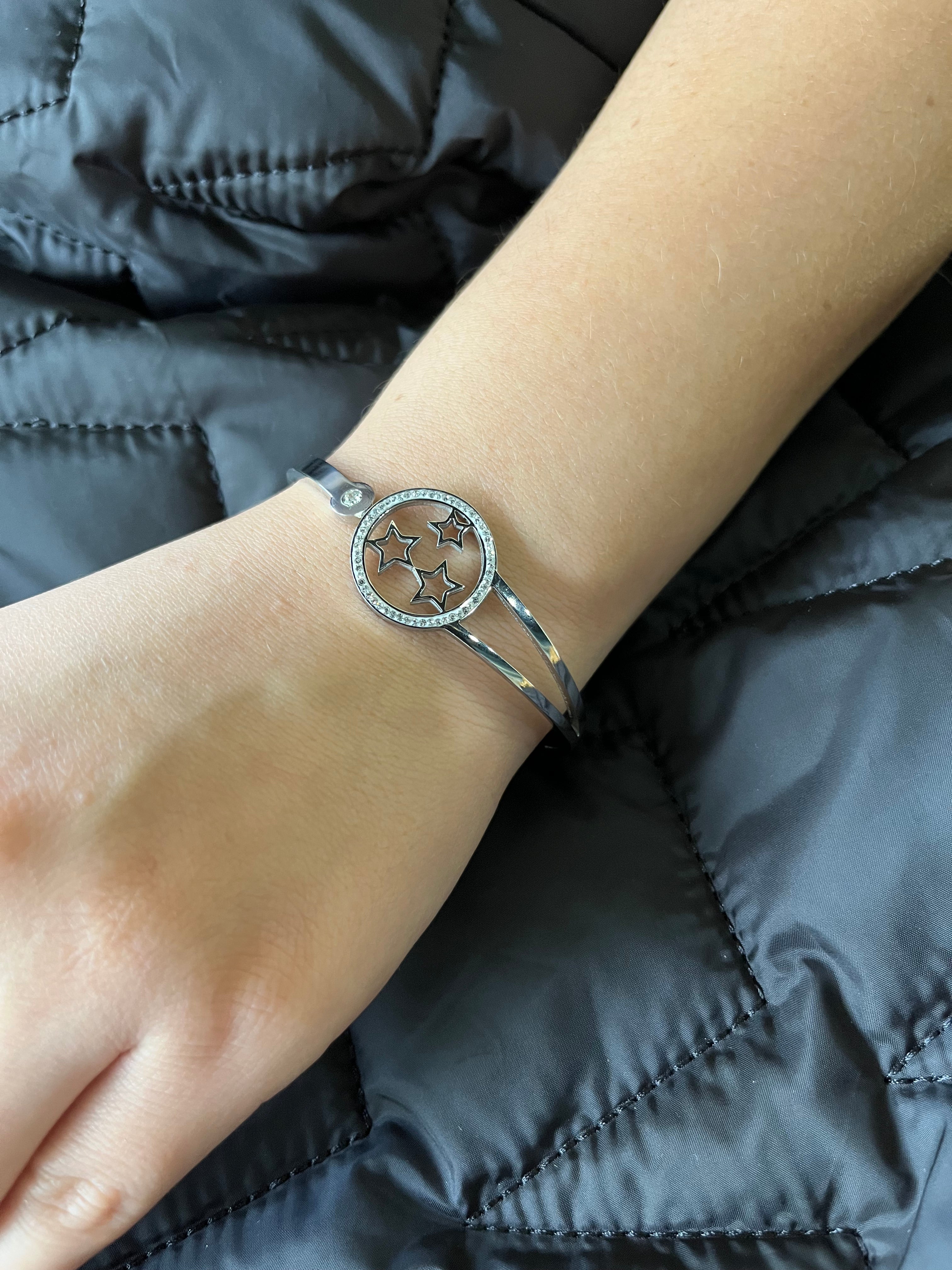 Stainless Steel Star Bracelet - SCBR2N5 - BUJIX