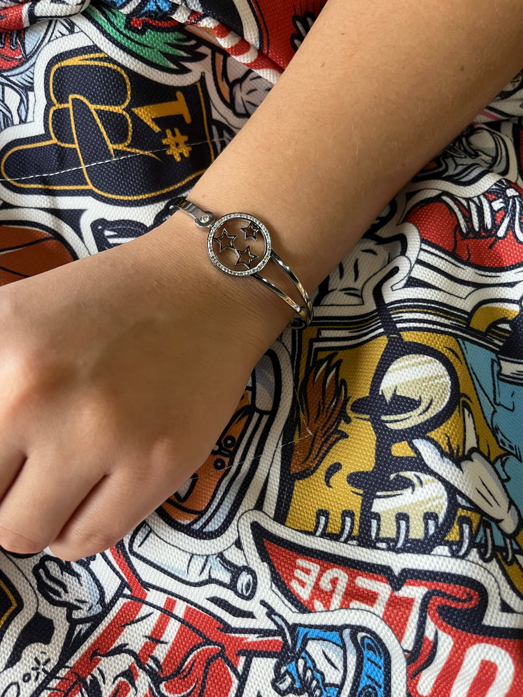 Stainless Steel Star Bracelet - SCBR2N5 - BUJIX