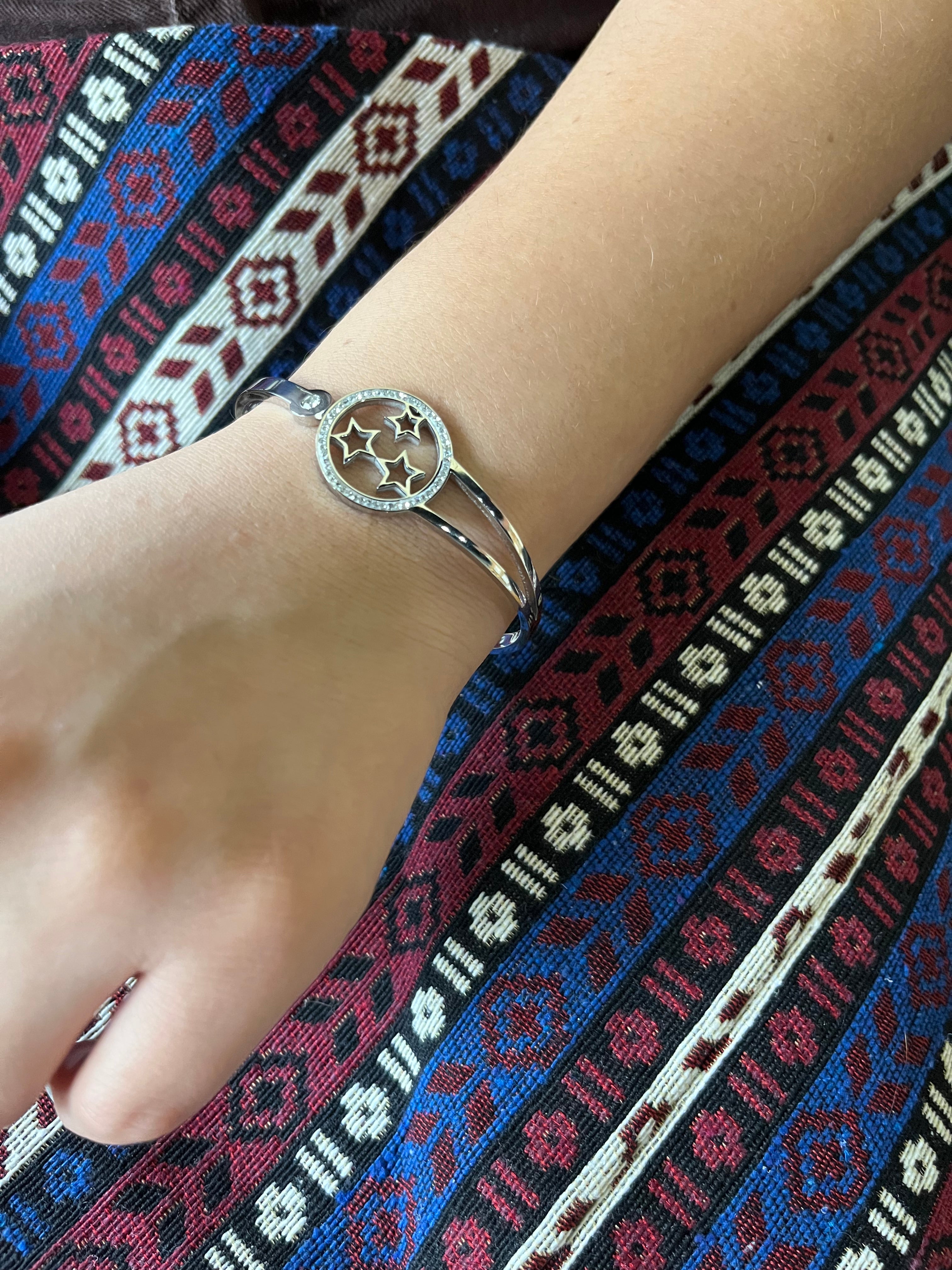 Stainless Steel Star Bracelet - SCBR2N5 - BUJIX