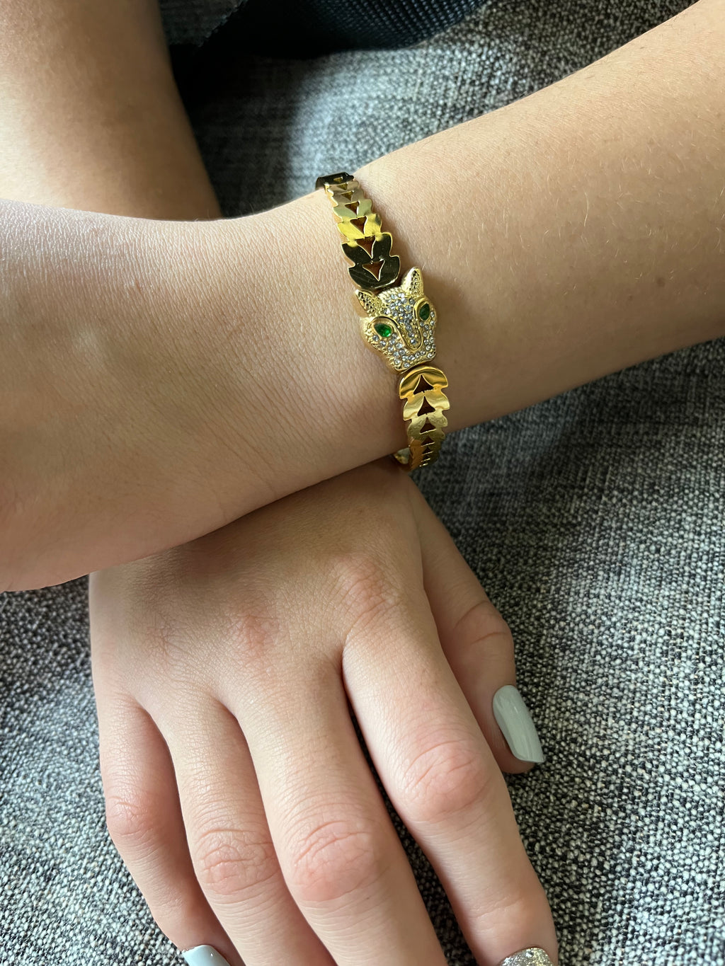 Stainless Steel Dragon Bracelet - SCBR2N8 - BUJIX