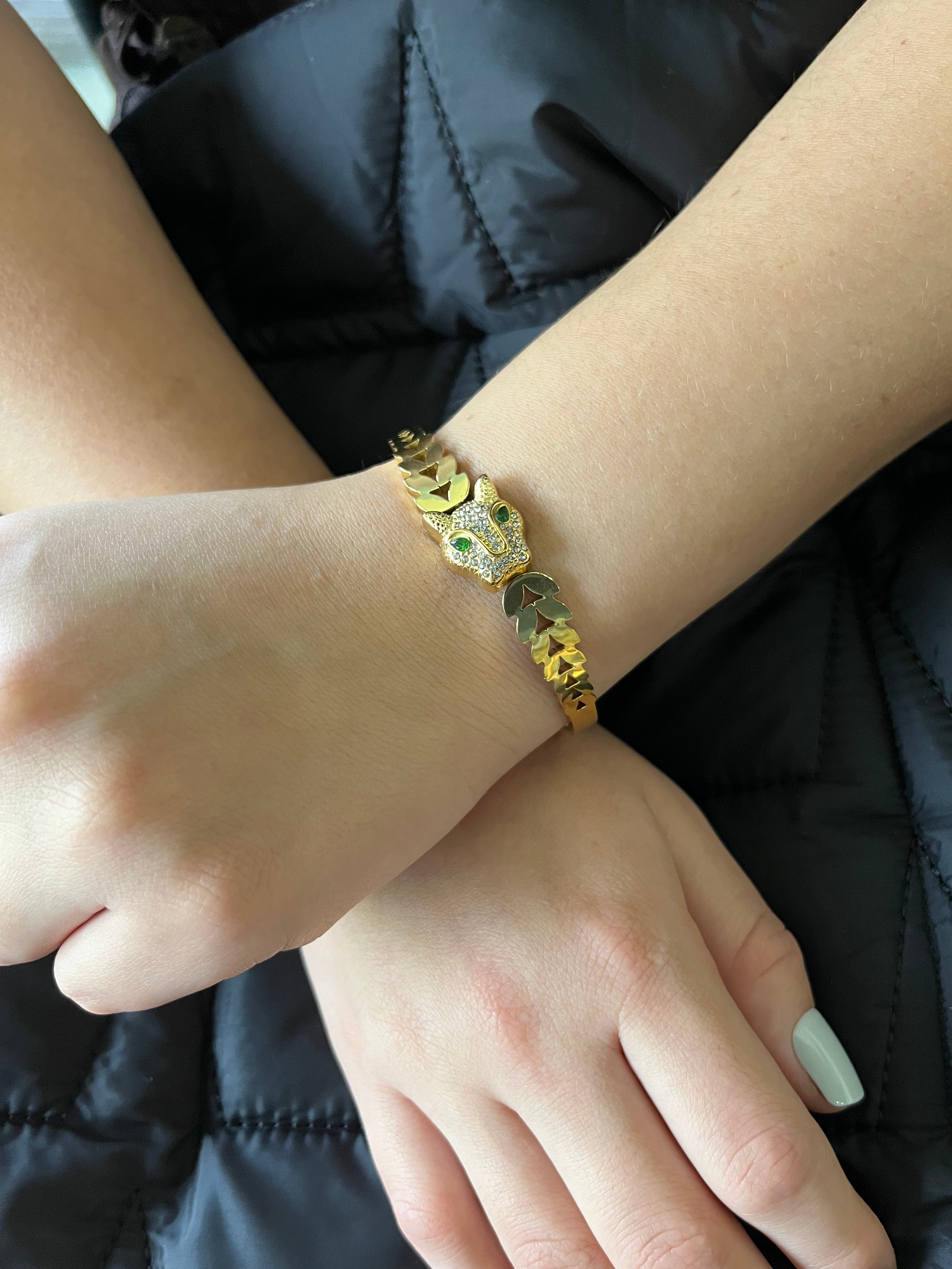 Stainless Steel Dragon Bracelet - SCBR2N8 - BUJIX