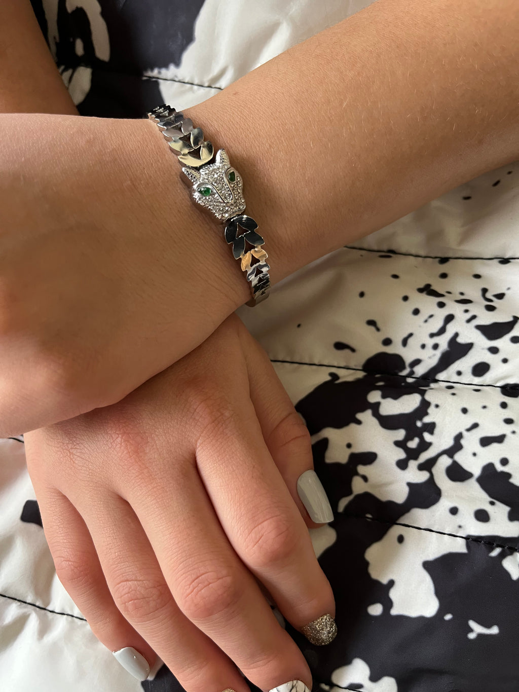 Stainless Steel Dragon Bracelet - SCBR2N8 - BUJIX