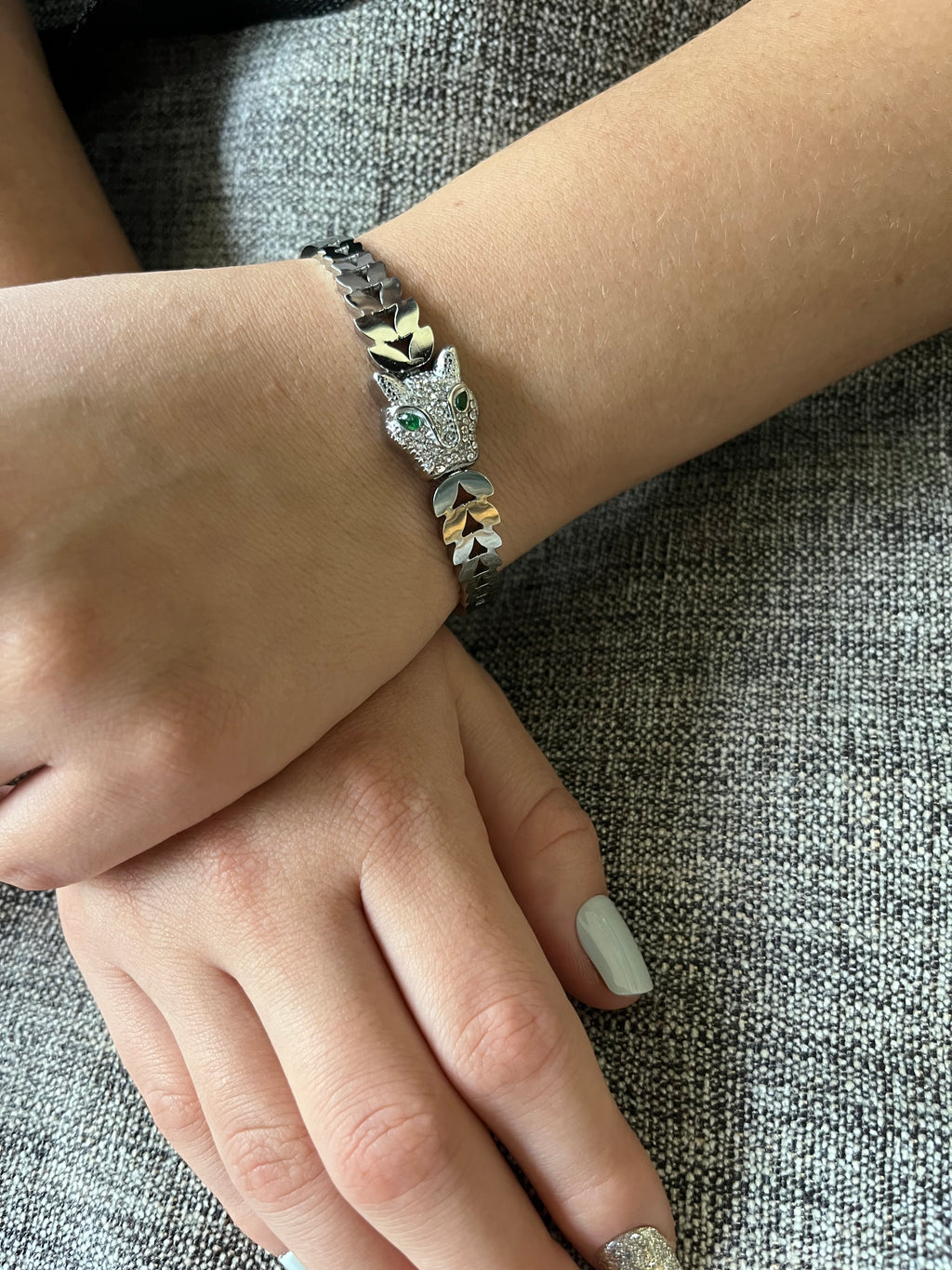 Stainless Steel Dragon Bracelet - SCBR2N8 - BUJIX