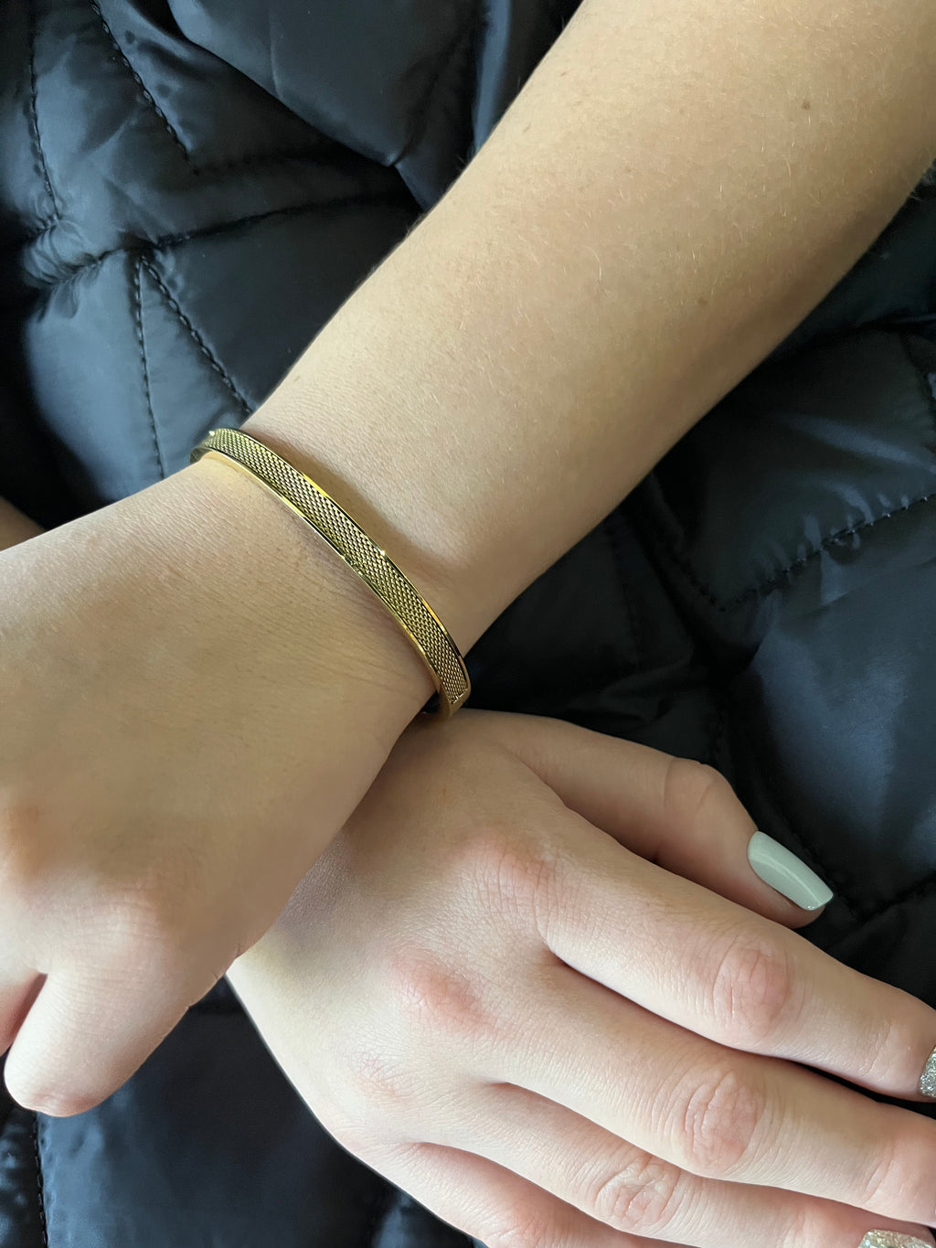 Stainless Steel Vintage Mesh Bracelet - SCBR3N02 - BUJIX