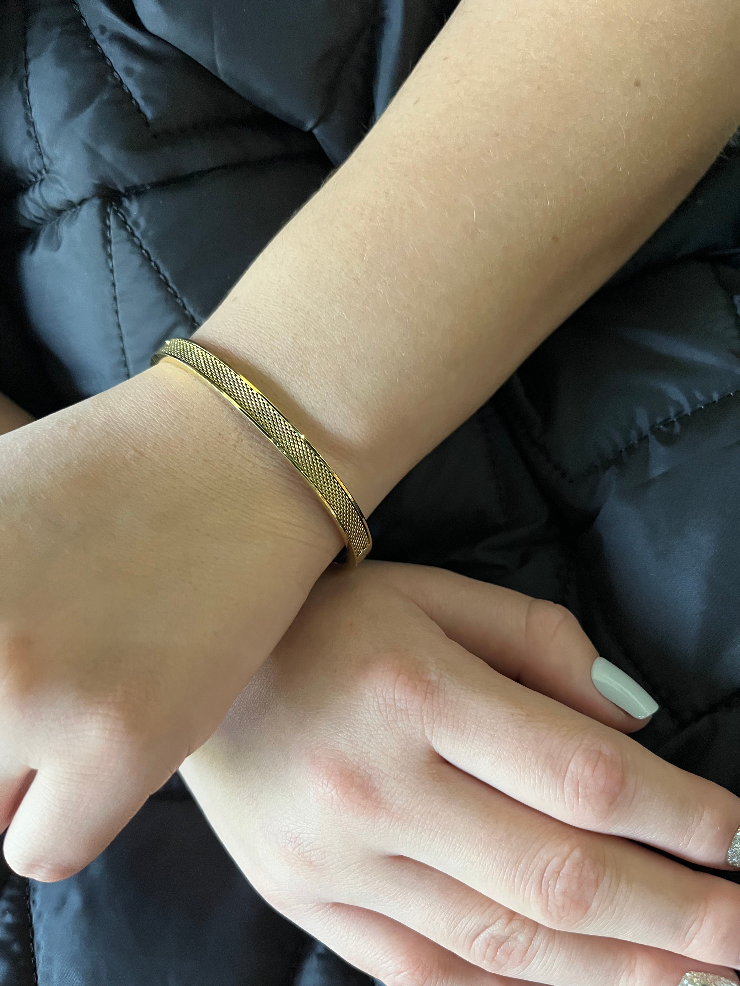 Stainless Steel Vintage Mesh Bracelet - SCBR3N02 - BUJIX