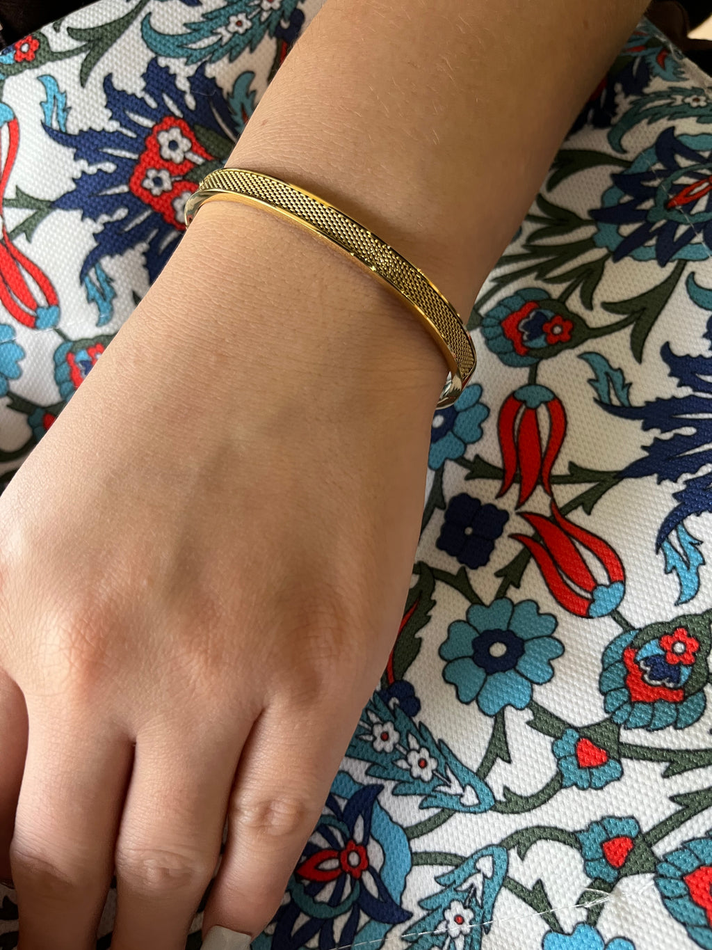 Stainless Steel Vintage Mesh Bracelet - SCBR3N02 - BUJIX