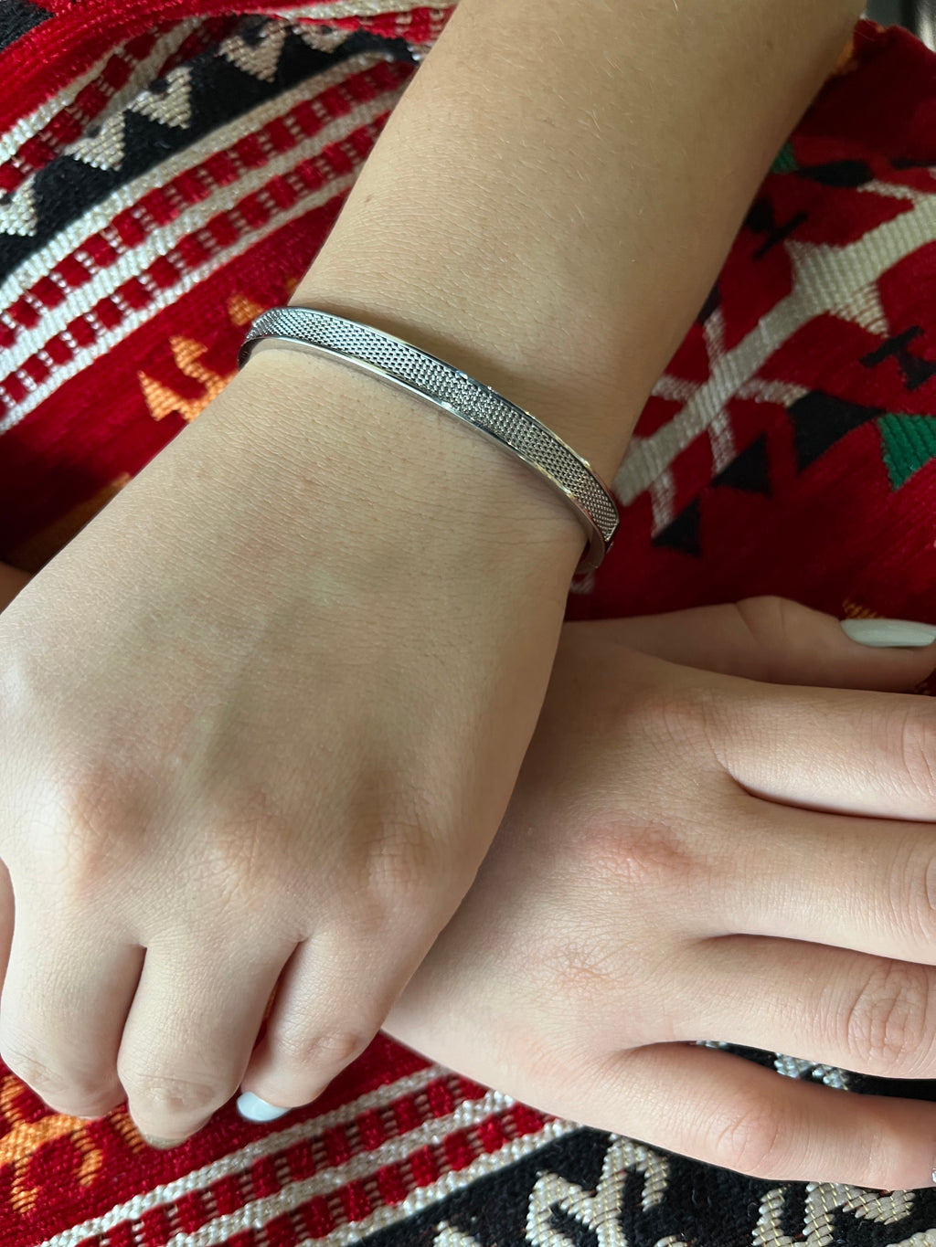 Stainless Steel Vintage Mesh Bracelet - SCBR3N02 - BUJIX