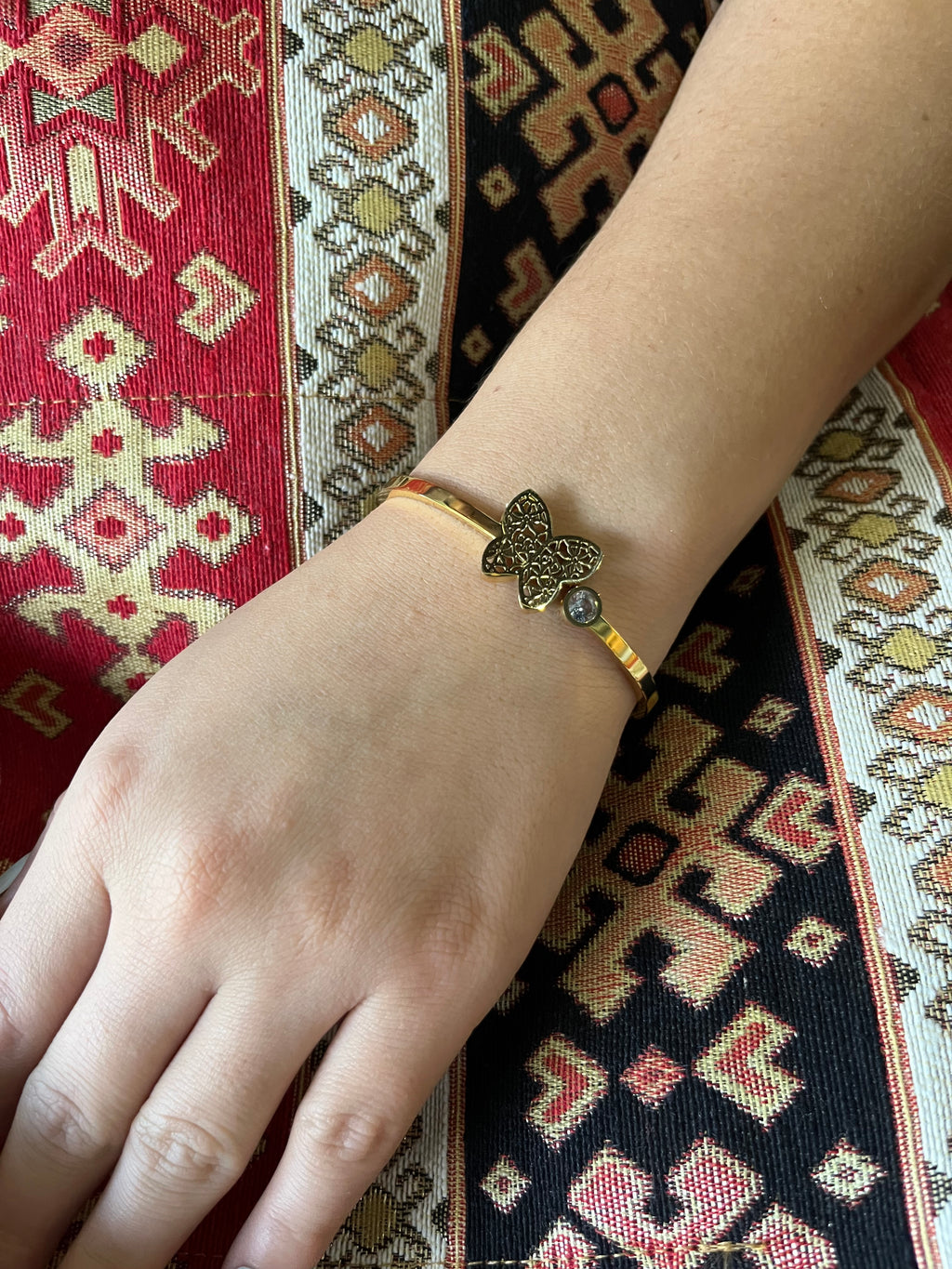 Stainless Steel Butterfly Bracelet - SCBR4N01 - BUJIX