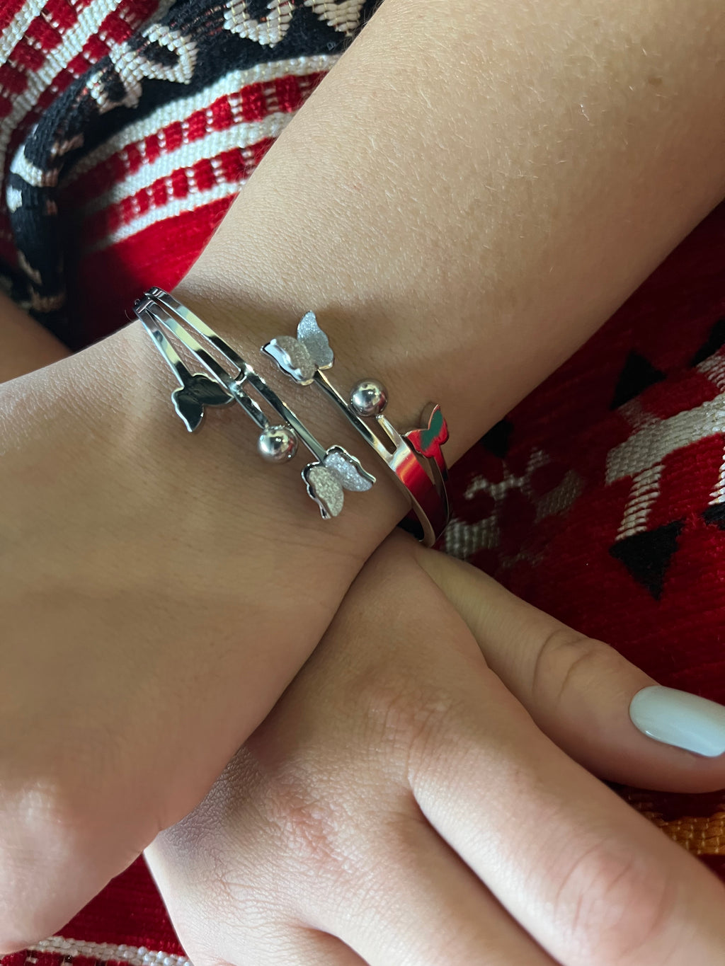 Stainless Steel Butterfly Bracelet - SCBR4N03 - BUJIX