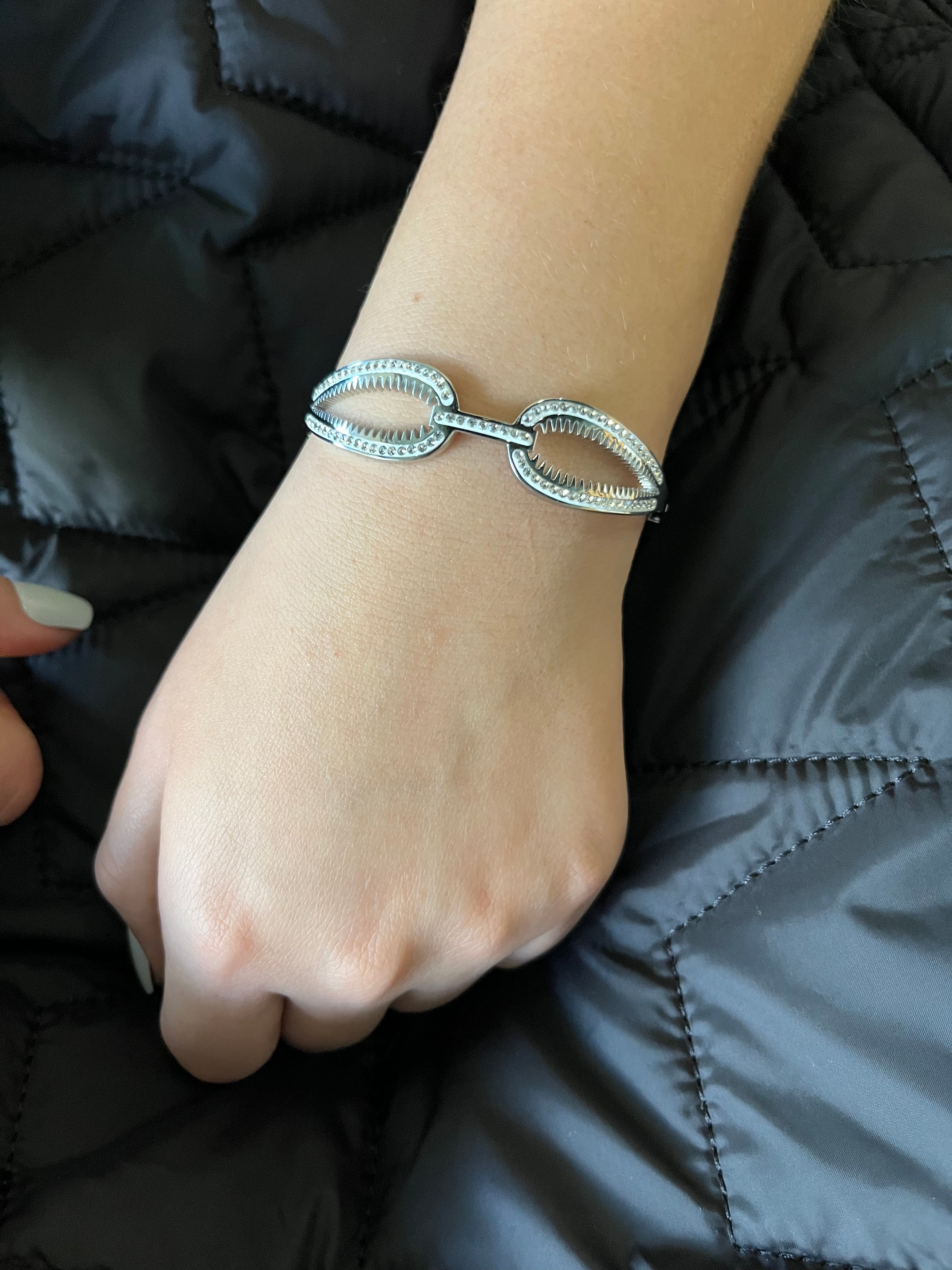 Stainless Steel Rain Drop Bracelet - SCBR5N01 - BUJIX