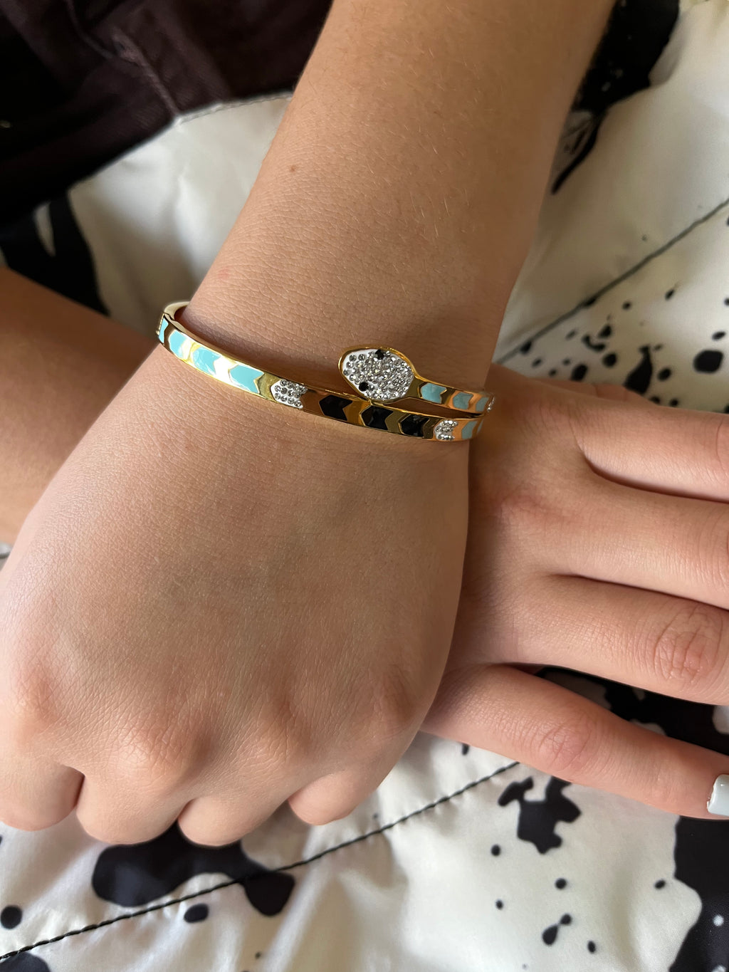 Stainless Steel Snake Bracelet - SCBR5N02 - BUJIX