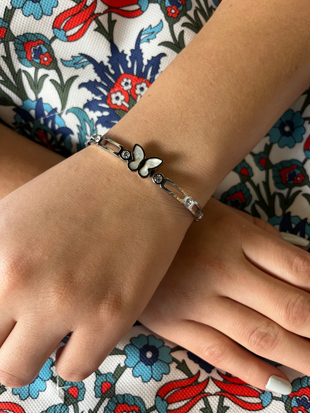 Stainless Steel Butterfly Bracelet - SCBR5N03 - BUJIX