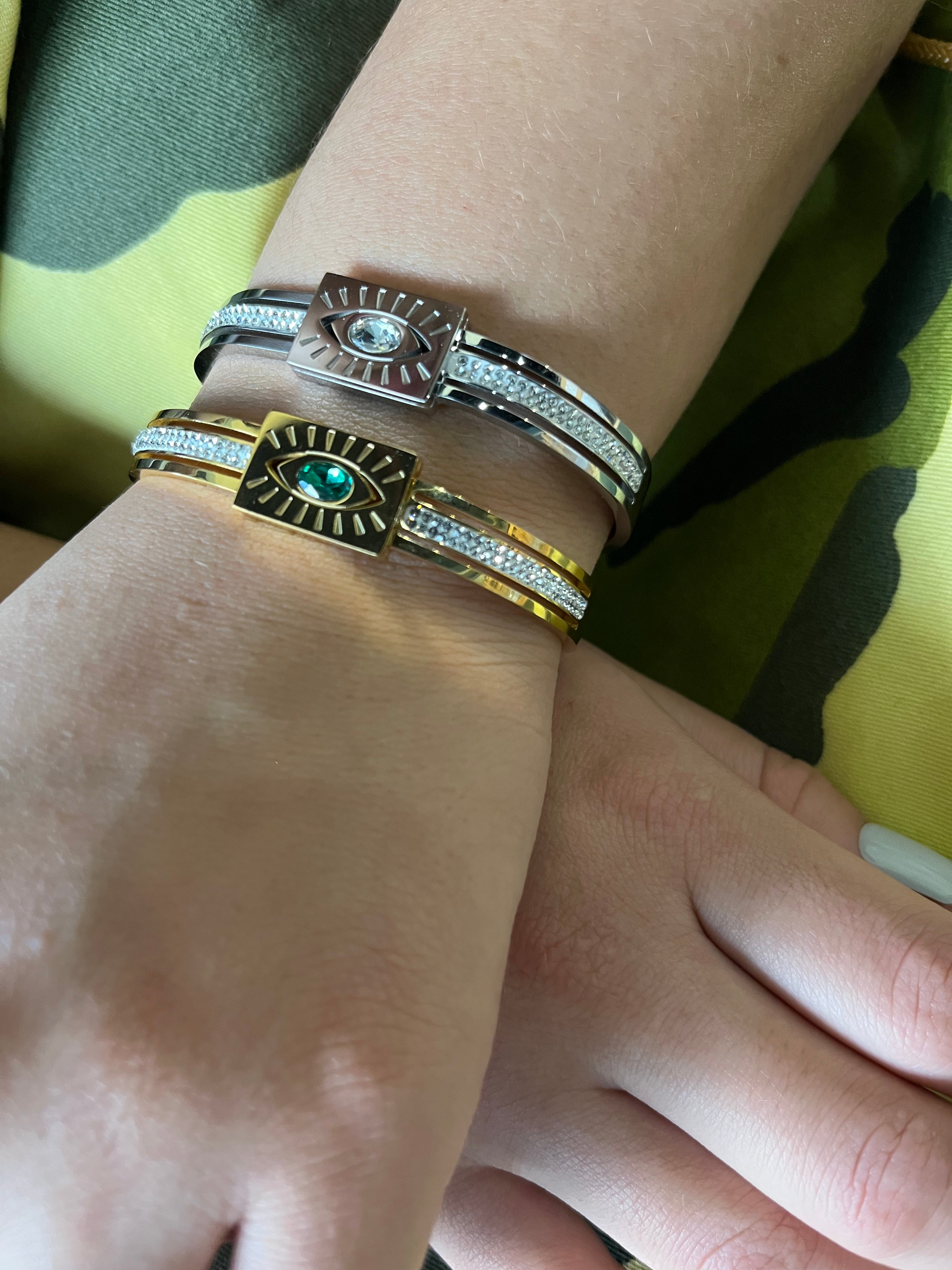 Stainless Steel Sunburst Bracelet - SCBR5N05 - BUJIX