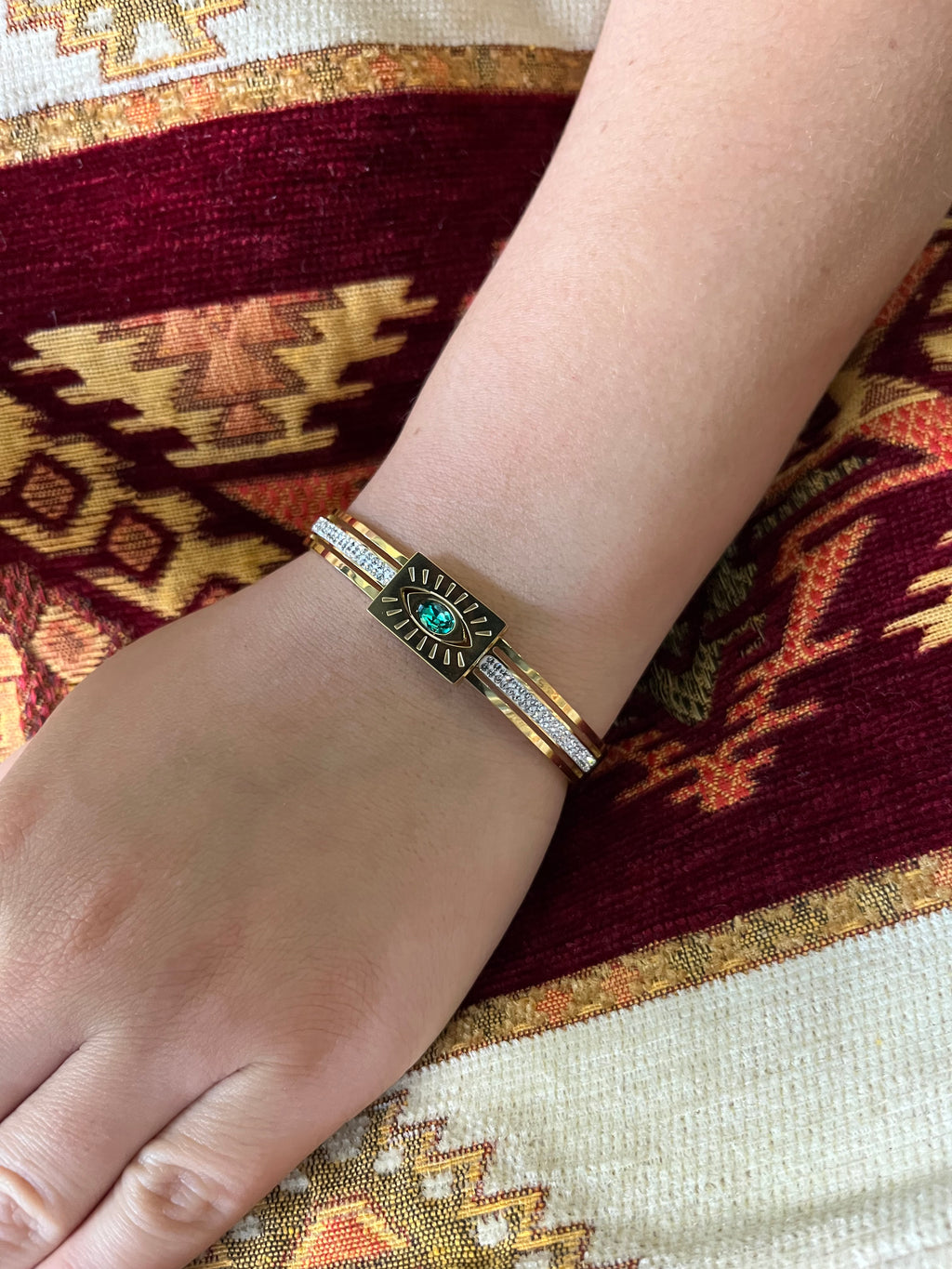 Stainless Steel Sunburst Bracelet - SCBR5N05 - BUJIX