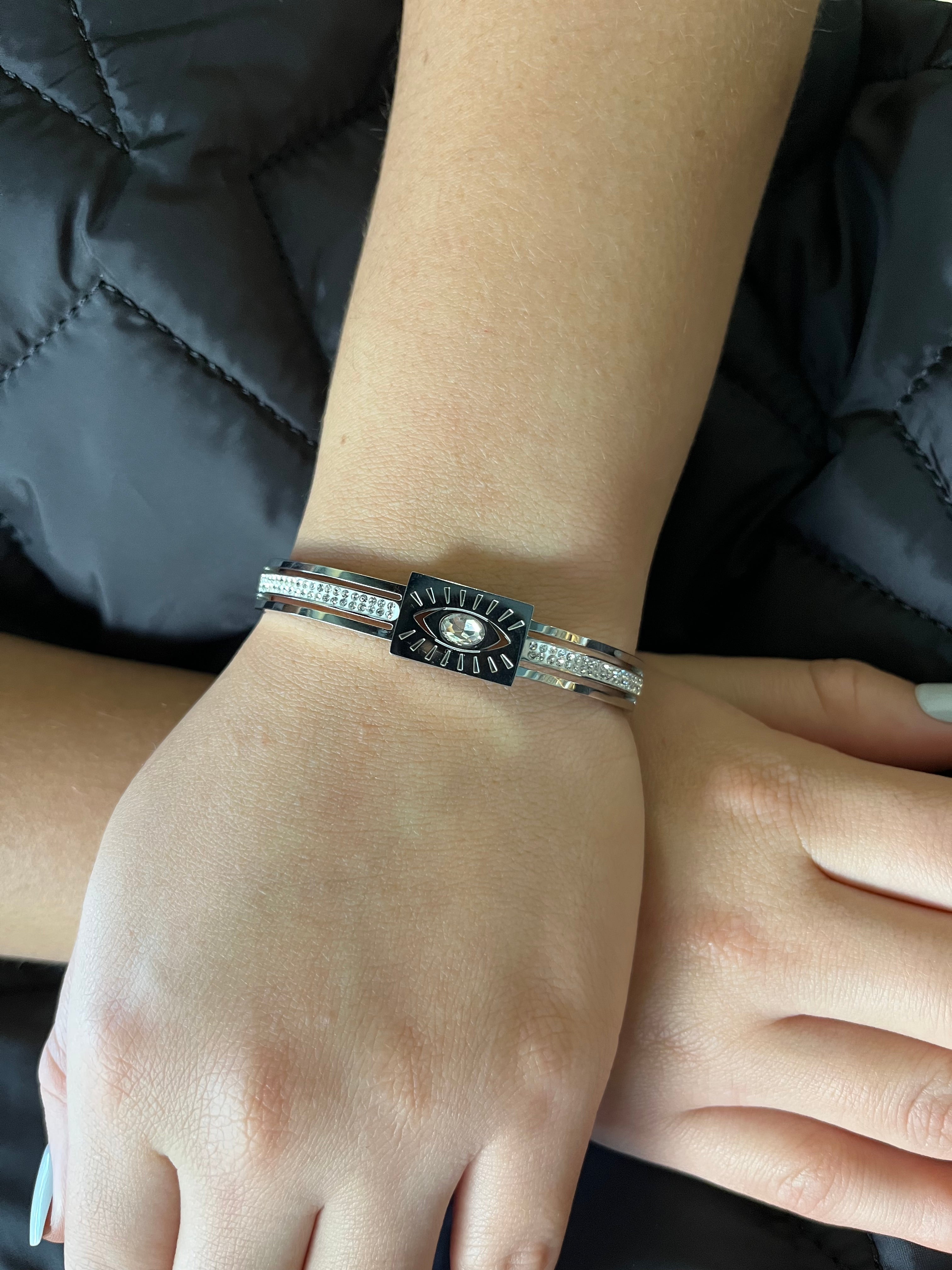 Stainless Steel Sunburst Bracelet - SCBR5N05 - BUJIX