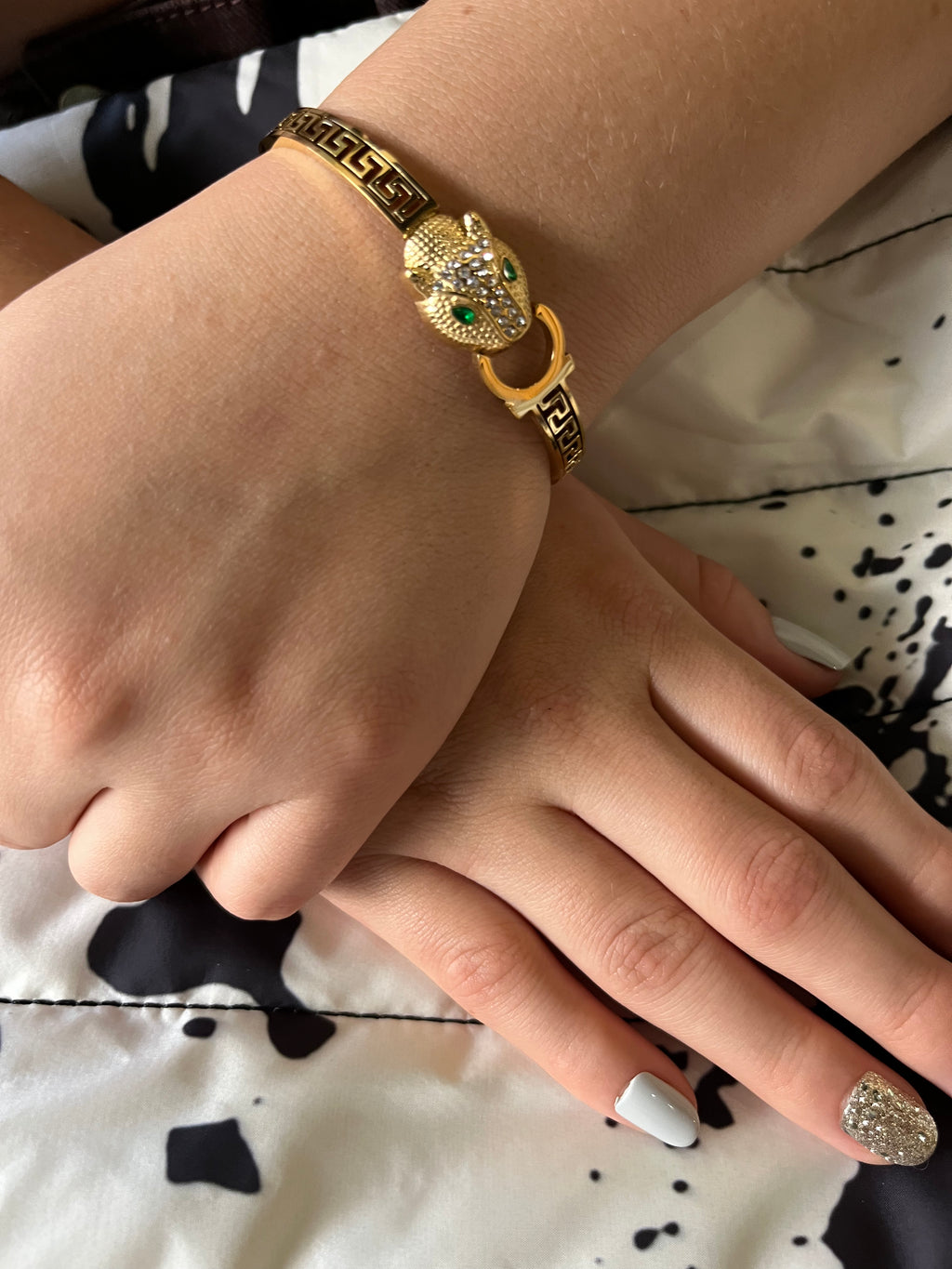 Stainless Steel Tiger Bracelet - SCBR5N08 - BUJIX