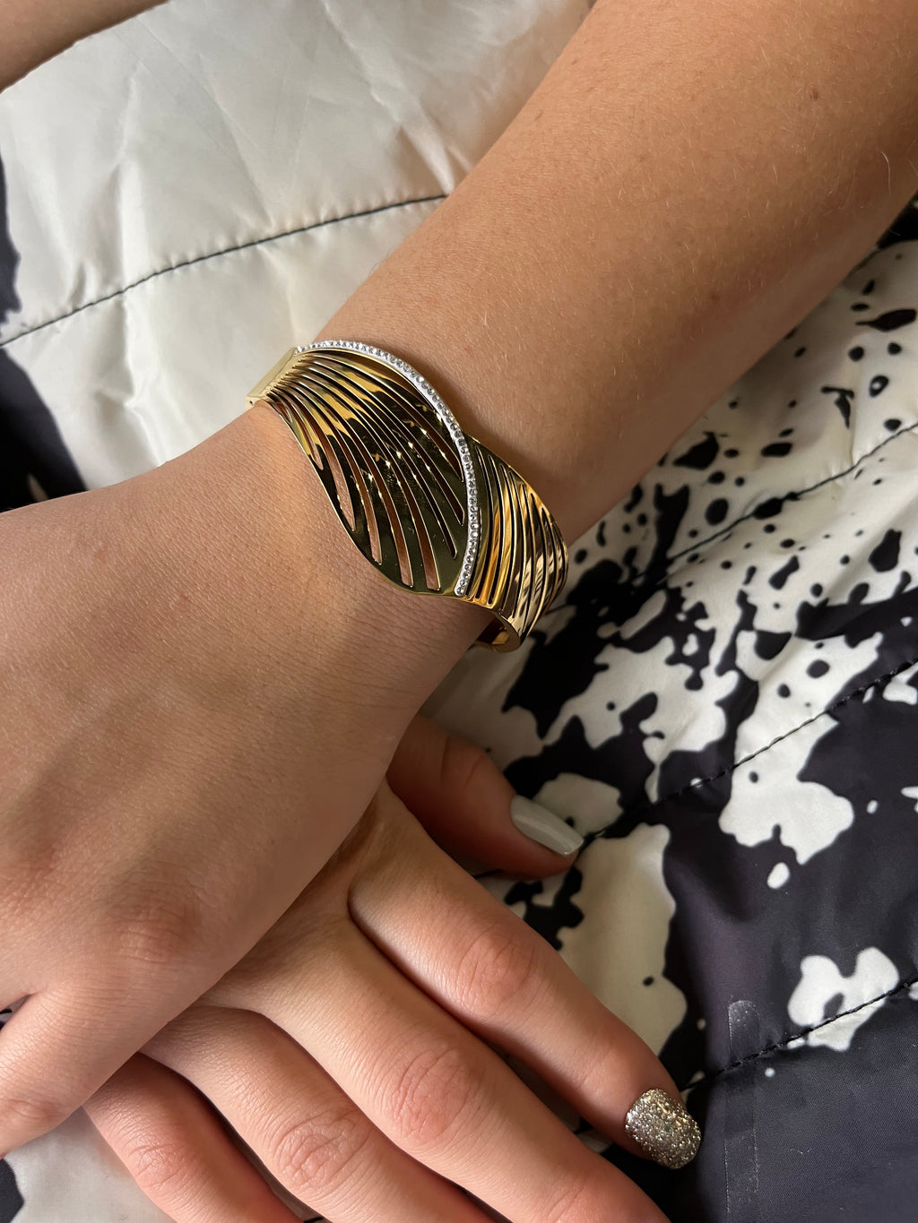 Stainless Steel Bangle Boho Bracelet - SCBR6N10 - BUJIX