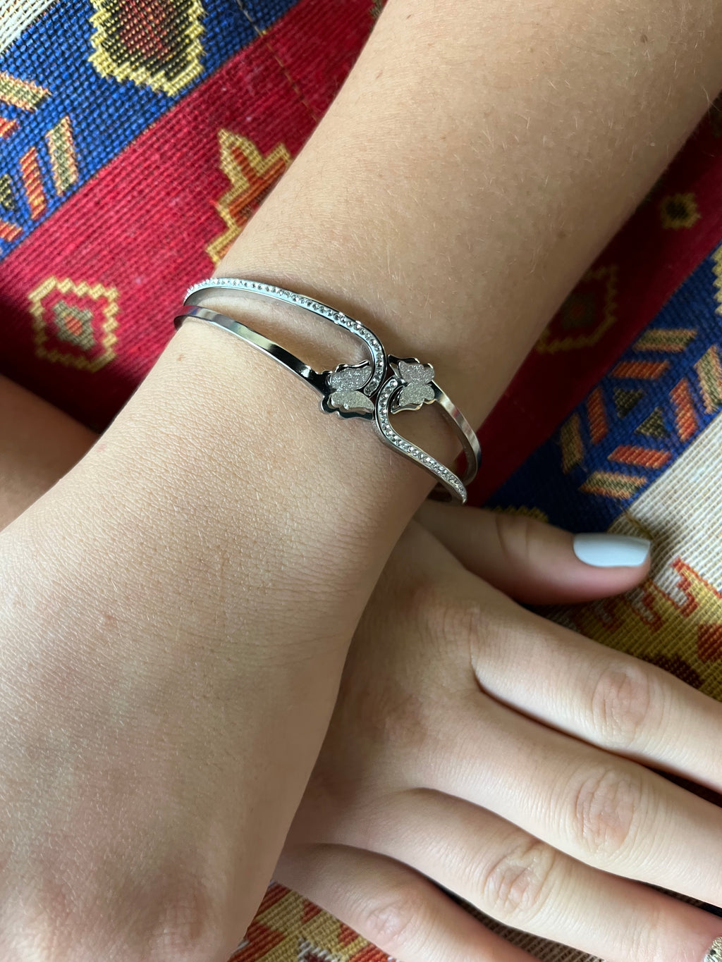 Stainless Steel Butterfly Bracelet - SCBR7N02 - BUJIX