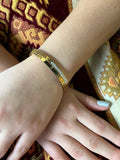 Stainless Steel Zircon Bangle Bracelet - SCBR8N03 - BUJIX
