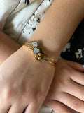 Stainless Steel Heart Bracelet - SCBR8N04 - BUJIX