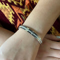 Stainless Steel Paved Zircon Bracelet - SCBR8N17 - BUJIX