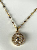 Stainless Steel Zircon Necklace - BUJIX