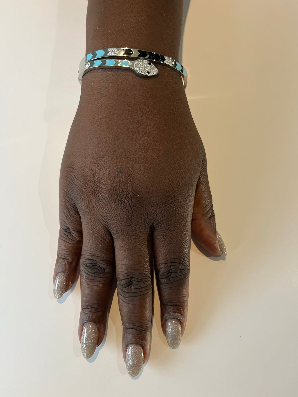 Stainless Steel Snake Bracelet - SCBR5N02 - BUJIX