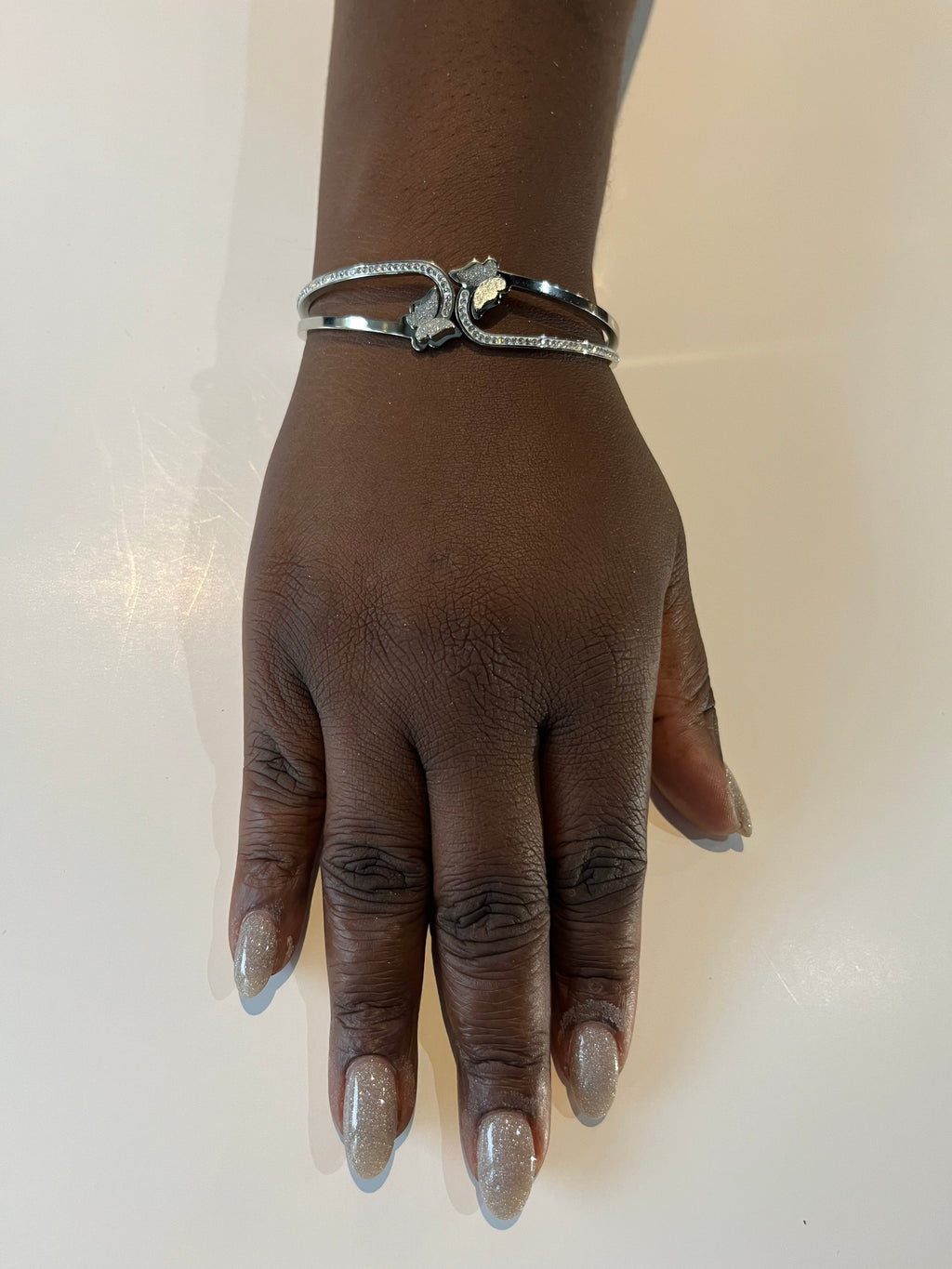 Stainless Steel Butterfly Bracelet - SCBR7N02 - BUJIX