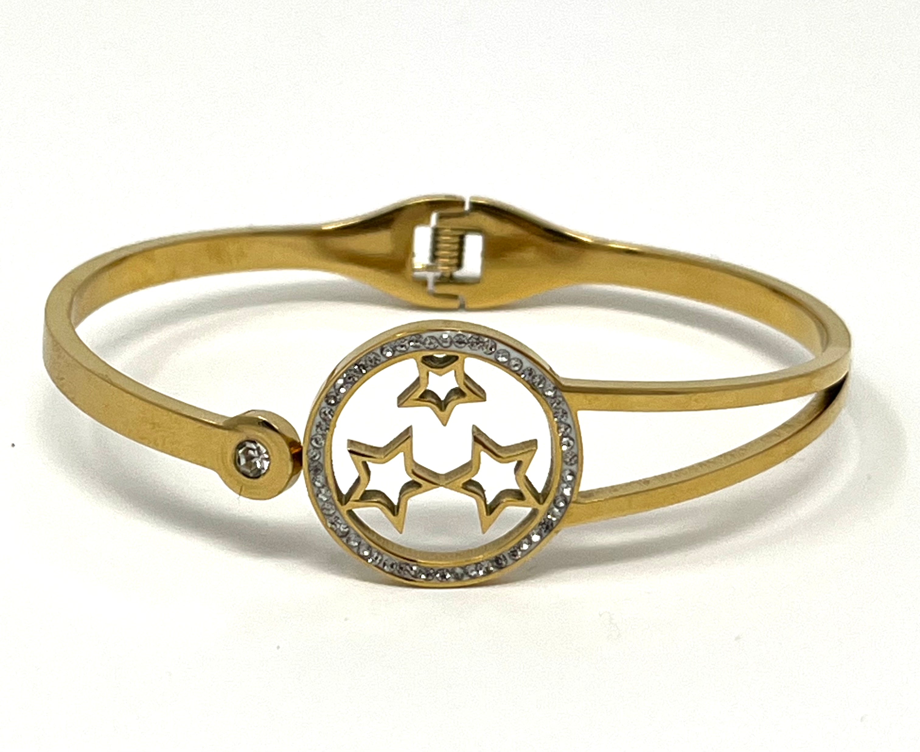 Stainless Steel Star Bracelet - SCBR2N5 - BUJIX