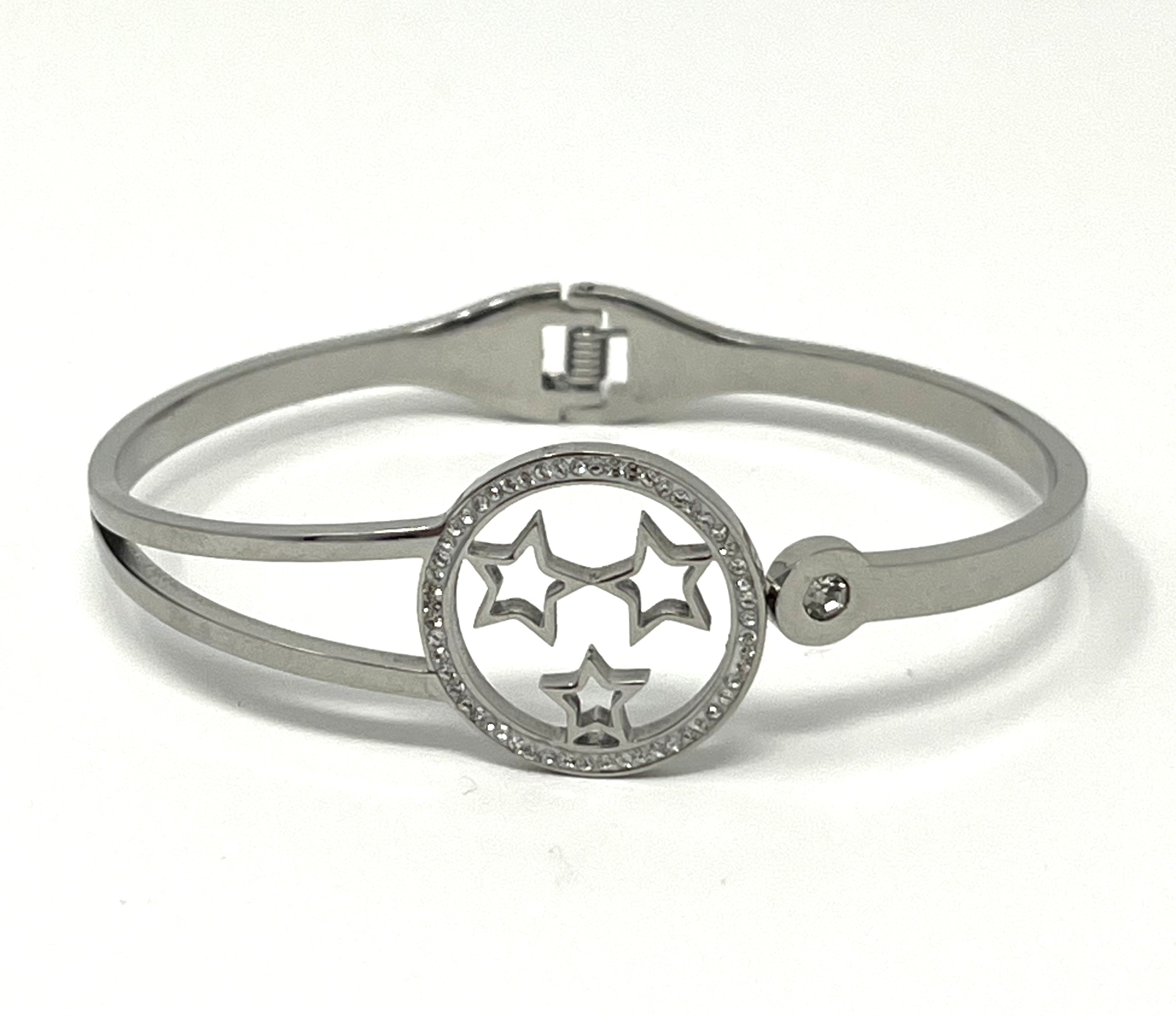 Stainless Steel Star Bracelet - SCBR2N5 - BUJIX