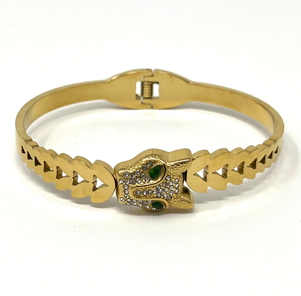 Stainless Steel Dragon Bracelet - SCBR2N8 - BUJIX