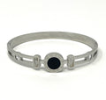 Stainless Steel Bracelet with Roman Numerals - SCBR2N9 - BUJIX