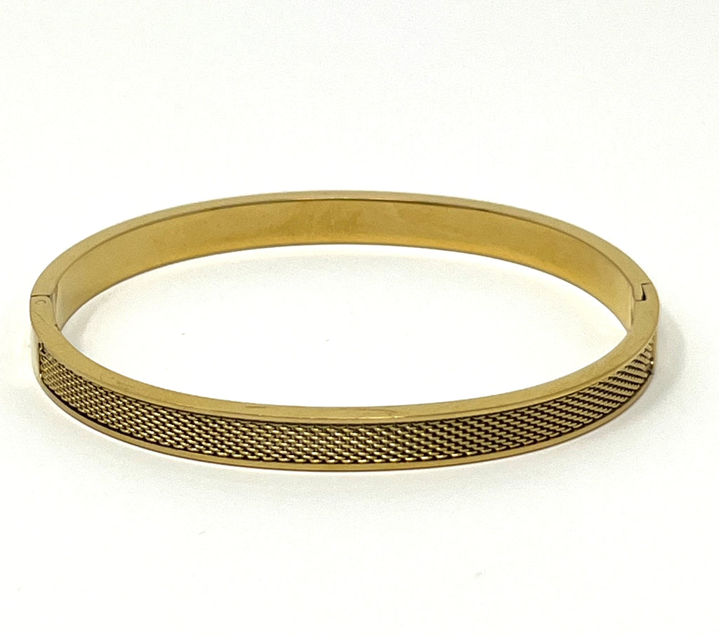 Stainless Steel Vintage Mesh Bracelet - SCBR3N02 - BUJIX