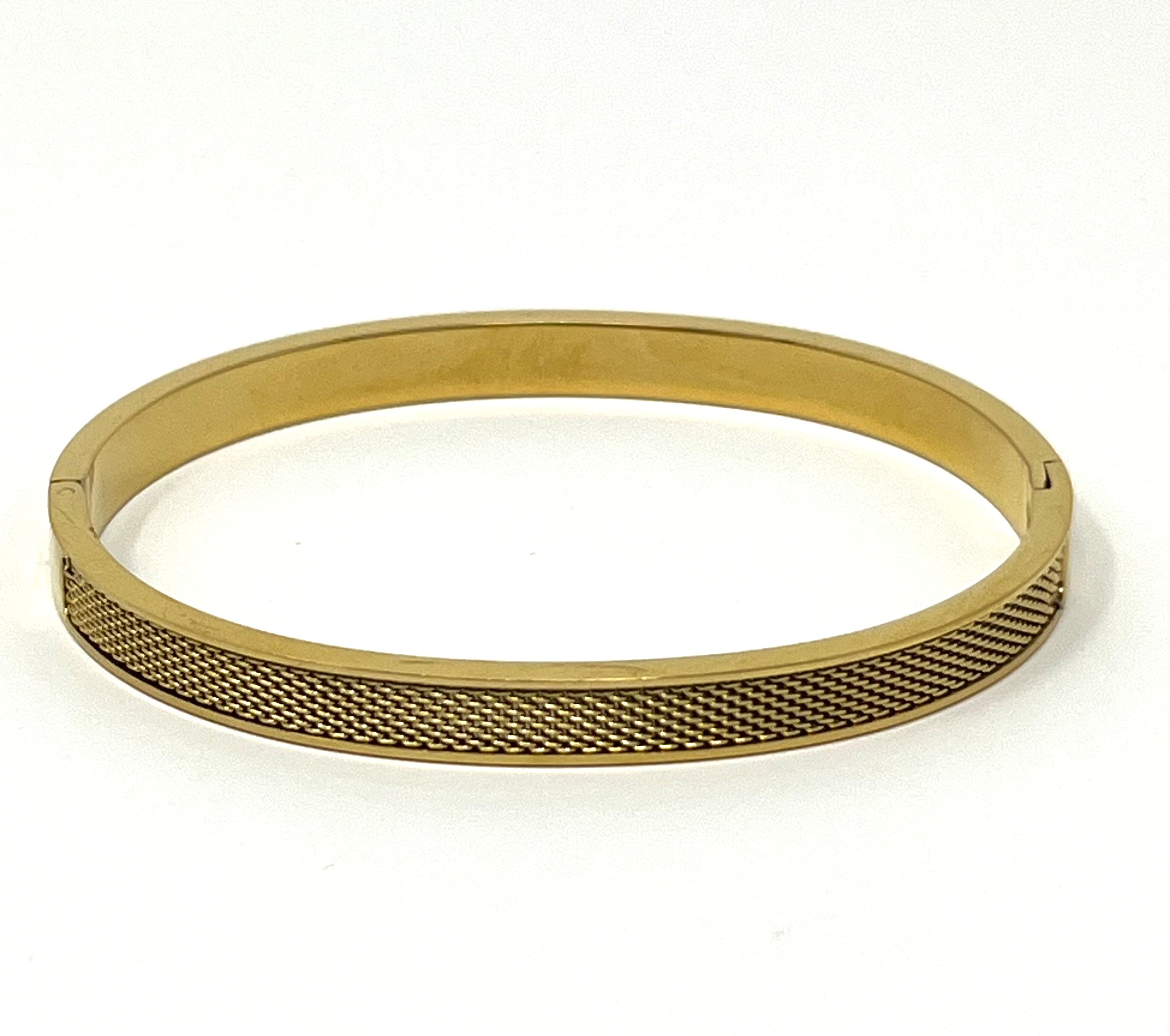 Stainless Steel Vintage Mesh Bracelet - SCBR3N02 - BUJIX
