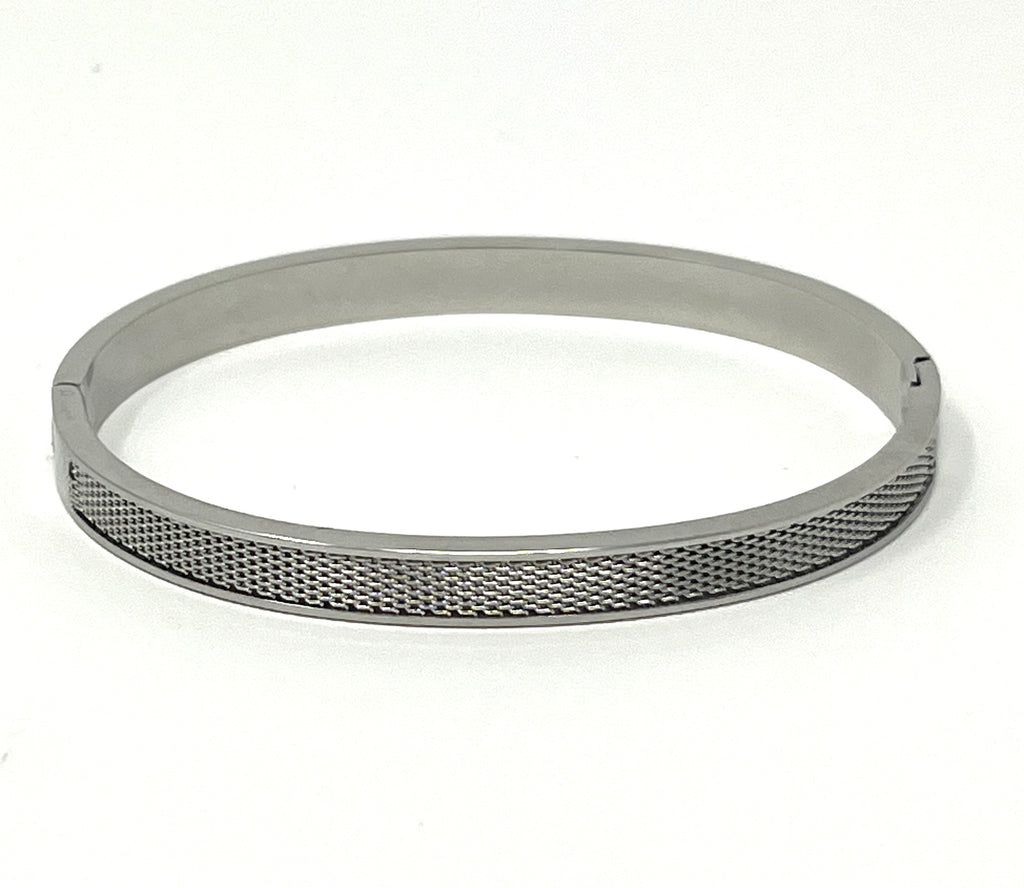 Stainless Steel Vintage Mesh Bracelet - SCBR3N02 - BUJIX