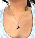 Stainless Steel Butterfly Pendant Necklace - SNC012 - BUJIX