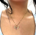 Stainless Steel Phoenix Pendant Necklace - SNC018 - BUJIX